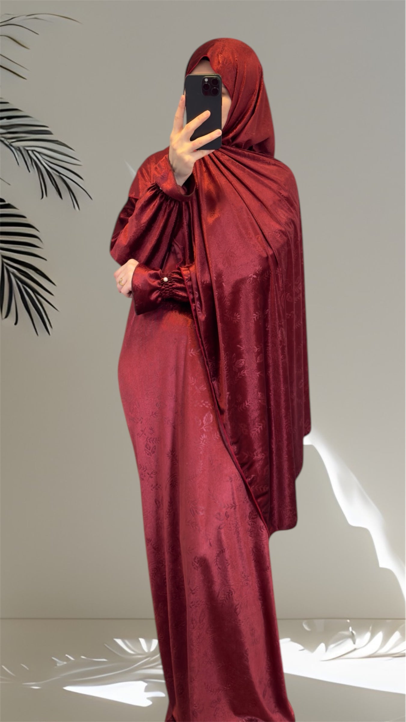 Luxury Velvet Warm Prayer Dress, Prayer clothes for women, Islamic Prayer dress, Prayer Outfit, Prayer Set, Prayer Hijab, Salah dress, Islamic Gift, Muslim clothing, Winter Abaya