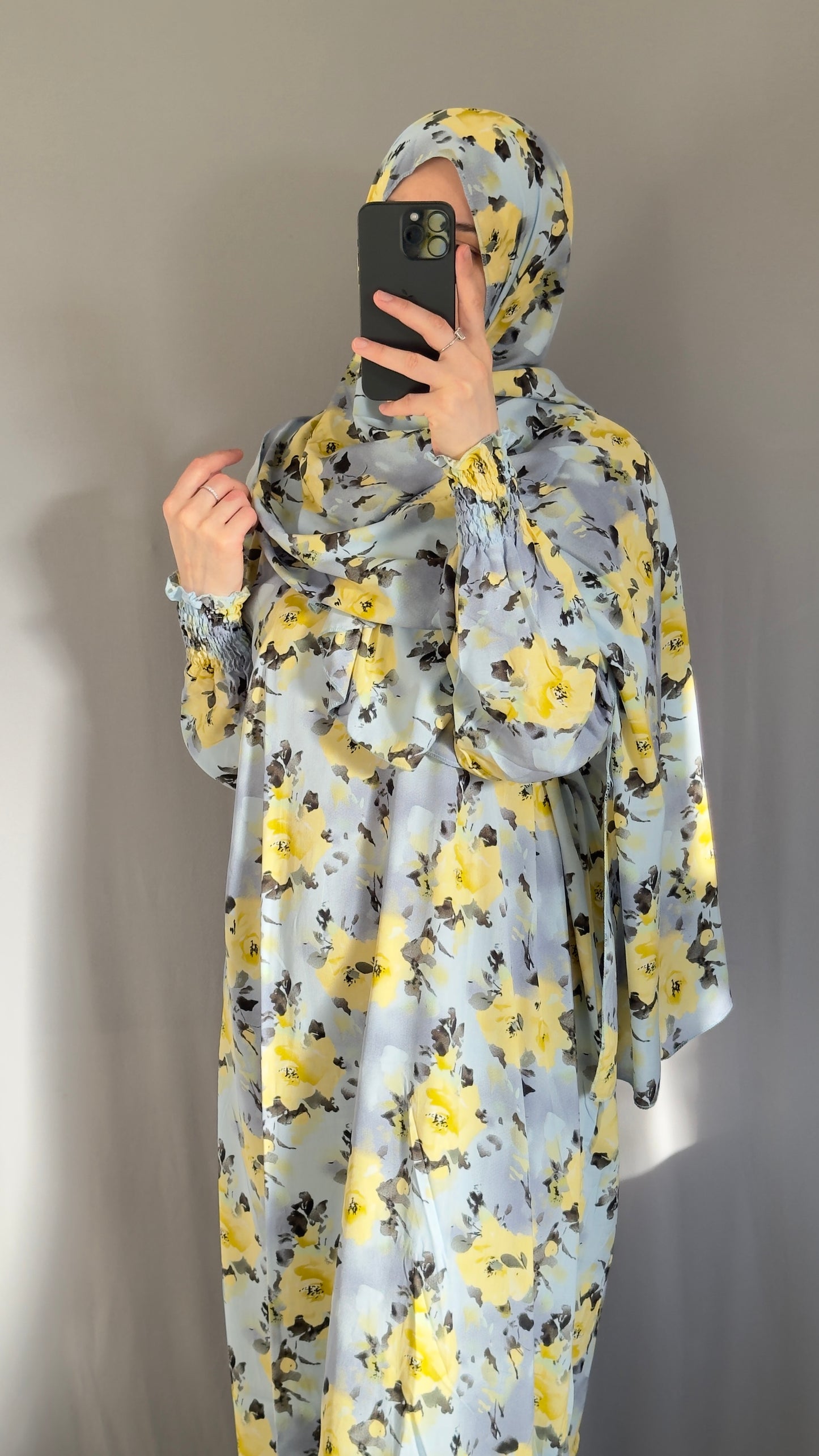 Elegant Blue Prayer Dress, Prayer Outfit, Maxi Dress, Khimar, Islamic Dress, Prayer Abaya, Prayer set, Islamic gift, PrayerHijab, Umrah Abaya, Ramadan Abaya, Prayer Wear for Tarawih