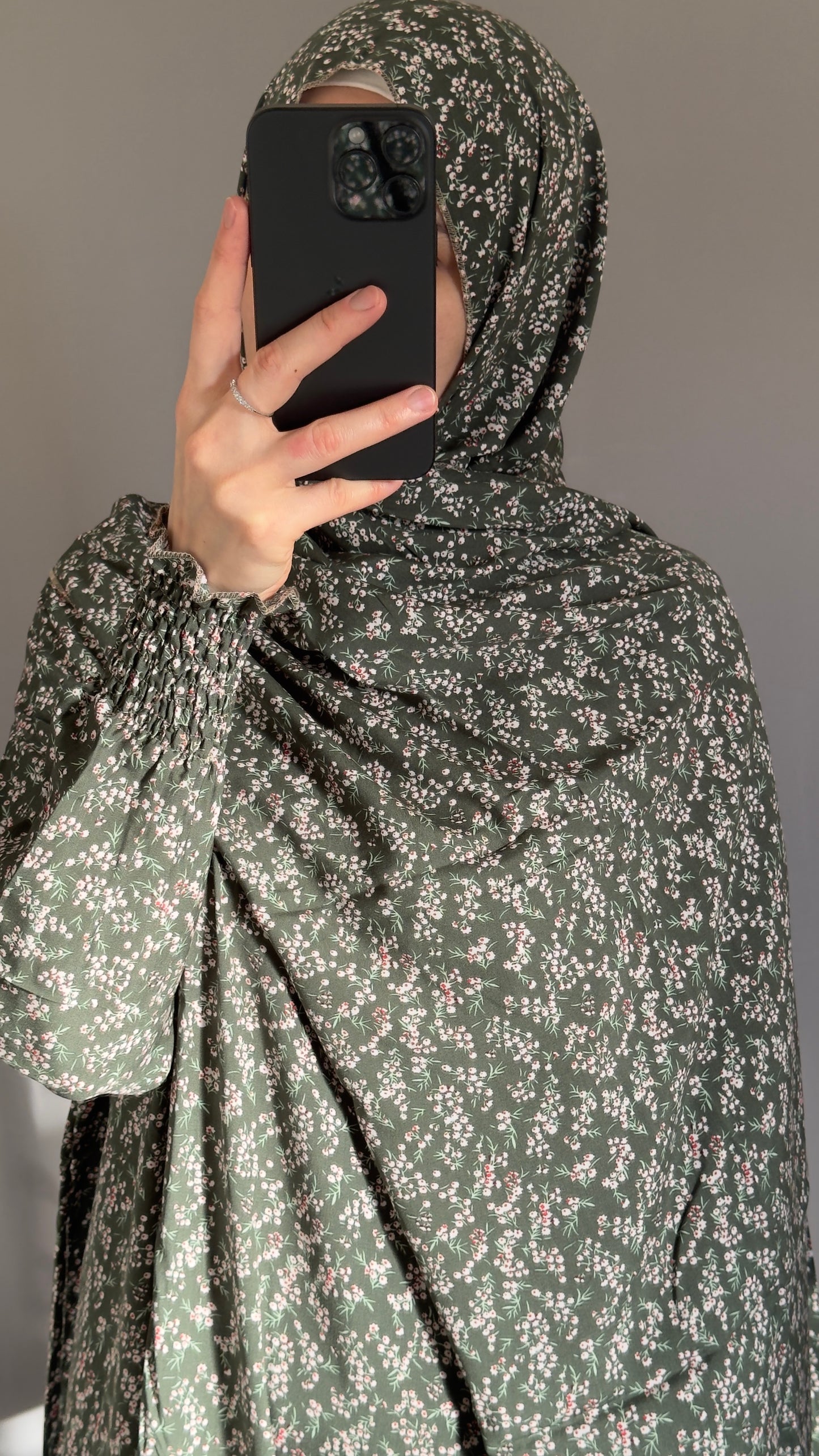 Green Prayer Dress / Overhead Abaya / Prayer Abaya Set / Prayer Dress for Woman / Prayer Clothes Muslim / Prayer Gown / Prayer Outfit/ Salah Dress / Namaz Dress / Ramadan Abaya / Eid Gift