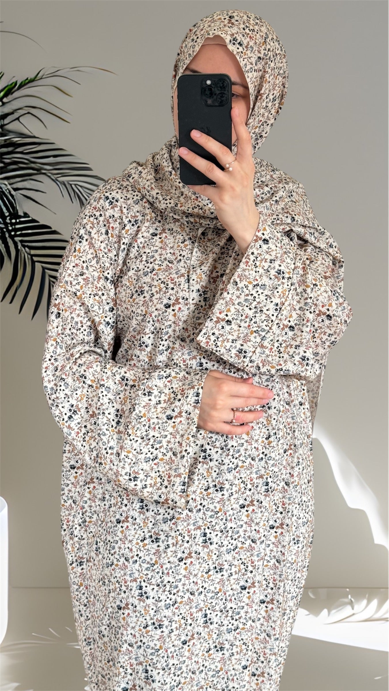 Floral Abaya, Maxi Dress, prayer  abaya, Muslim Women long Dress, Islamic Dress, Hijab, long Sleeve Dress, Kaftan, Modest Clothing, Clothed Abaya