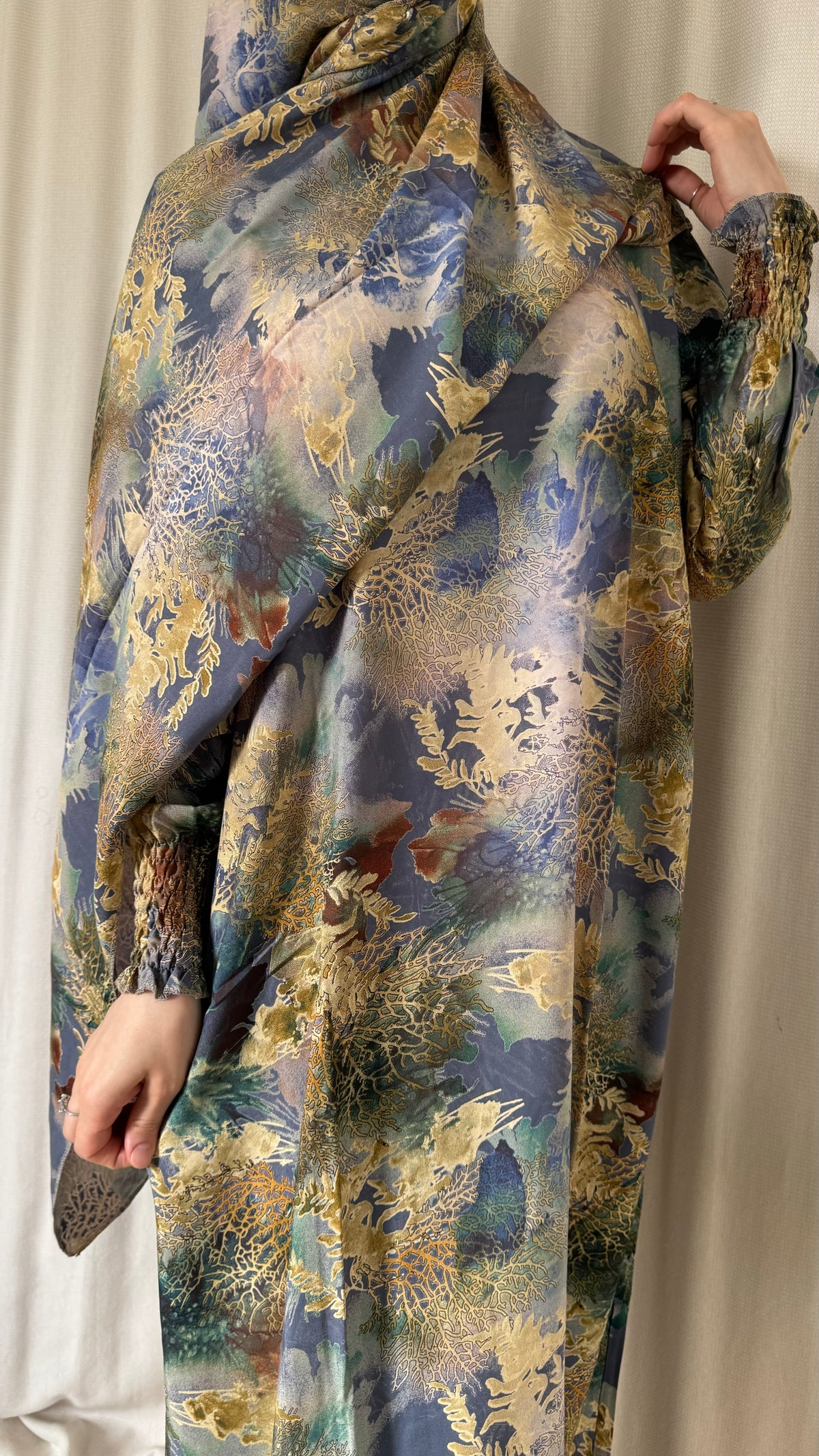 Women's One-Piece Prayer Dress with Attached and Separate Hijab | Full Coverage Salah Dress for Namaz |
Breathable Cotton Salah Dress in 3 width Size | Lightweight Prayer Abaya
