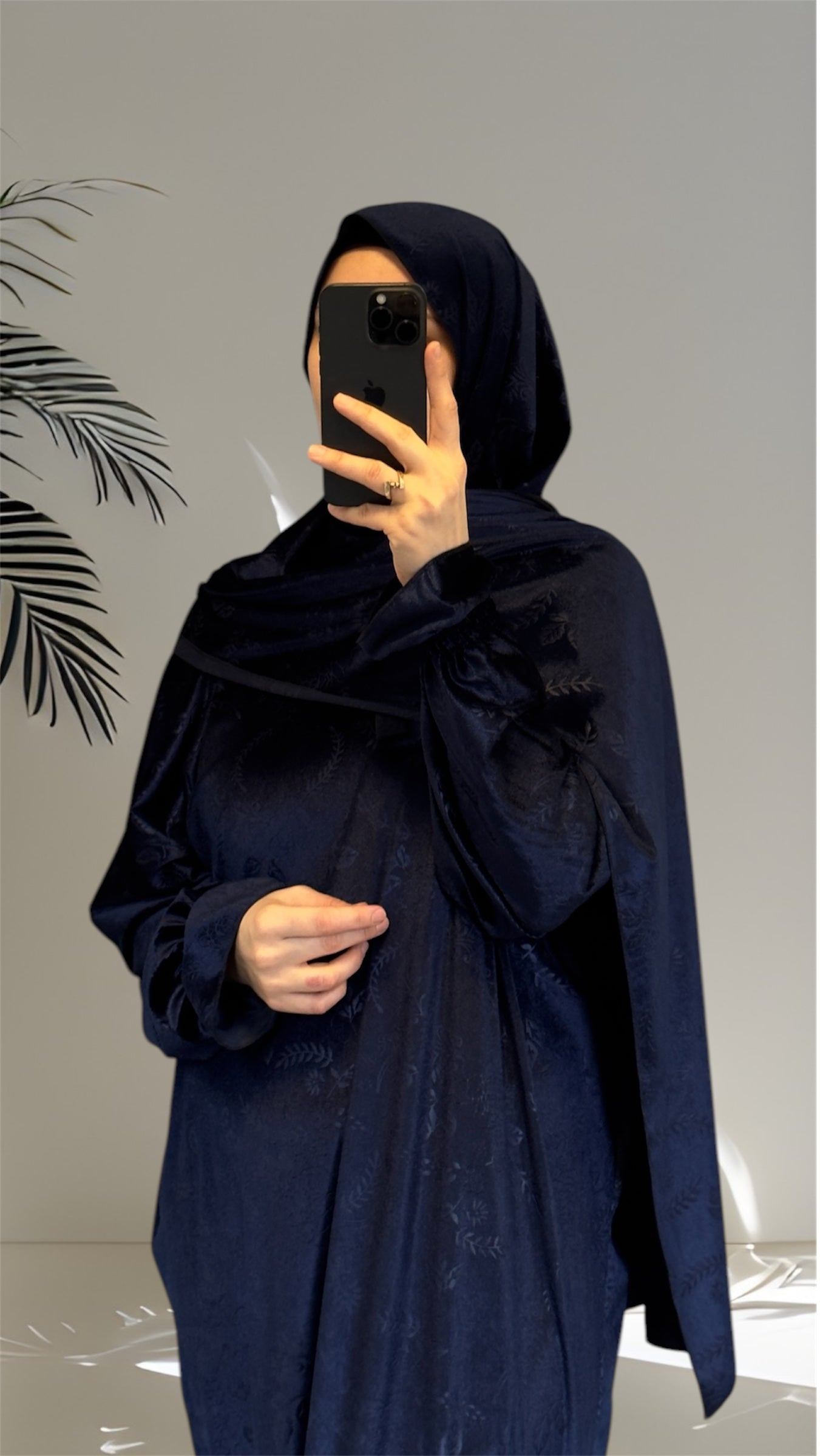 Navy Velvet Warm Prayer Dress, Prayer clothes for women, Islamic Prayer dress, Prayer Outfit, Prayer Set, Prayer Hijab, Salah dress, Islamic Gift, Muslim clothing, Prayer abaya