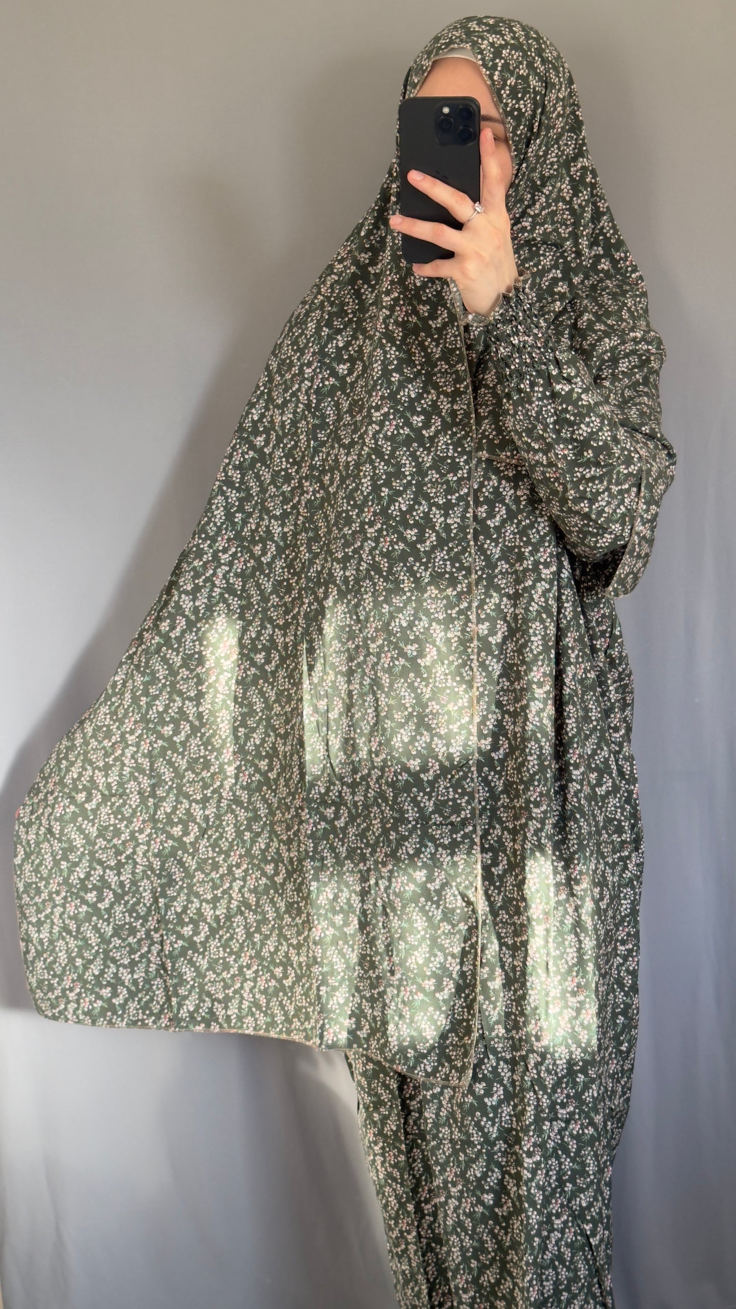 Green Prayer Dress / Overhead Abaya / Prayer Abaya Set / Prayer Dress for Woman / Prayer Clothes Muslim / Prayer Gown / Prayer Outfit/ Salah Dress / Namaz Dress / Ramadan Abaya / Eid Gift