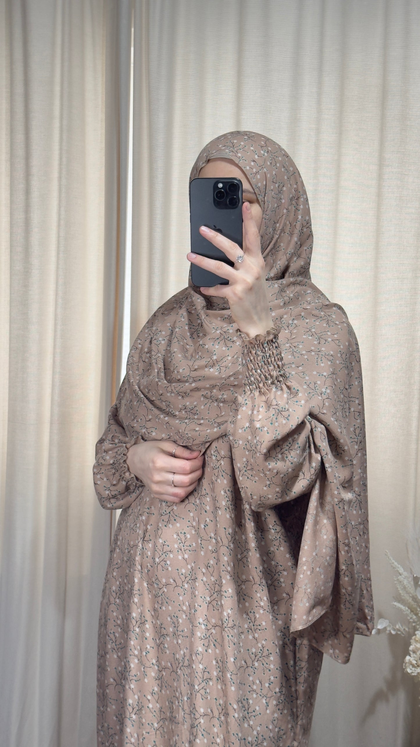 Pink Prayer Dress / Overhead Abaya / Prayer Abaya Set / Prayer Dress for Woman / Prayer Clothes Muslim / Prayer Gown / Prayer Outfit/ Salah Dress / Namaz Dress