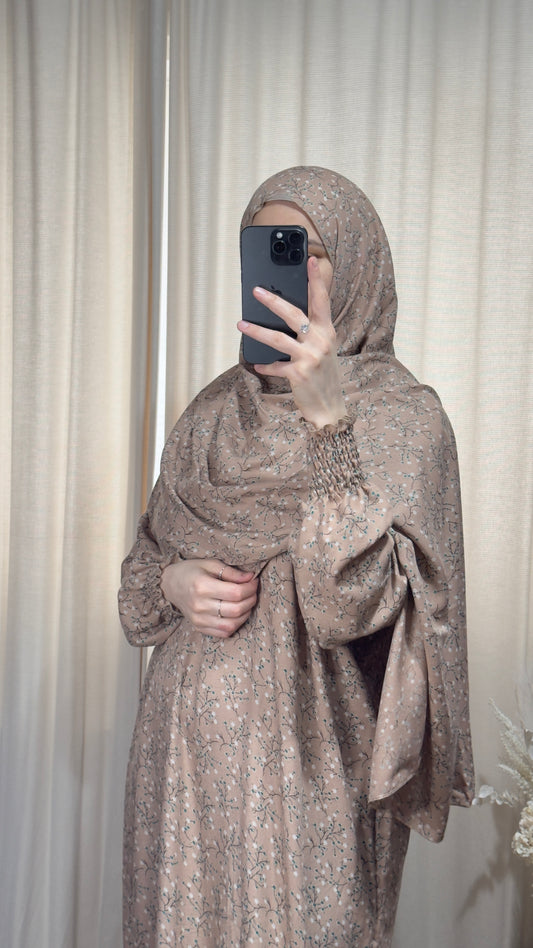 Pink Prayer Dress / Overhead Abaya / Prayer Abaya Set / Prayer Dress for Woman / Prayer Clothes Muslim / Prayer Gown / Prayer Outfit/ Salah Dress / Namaz Dress