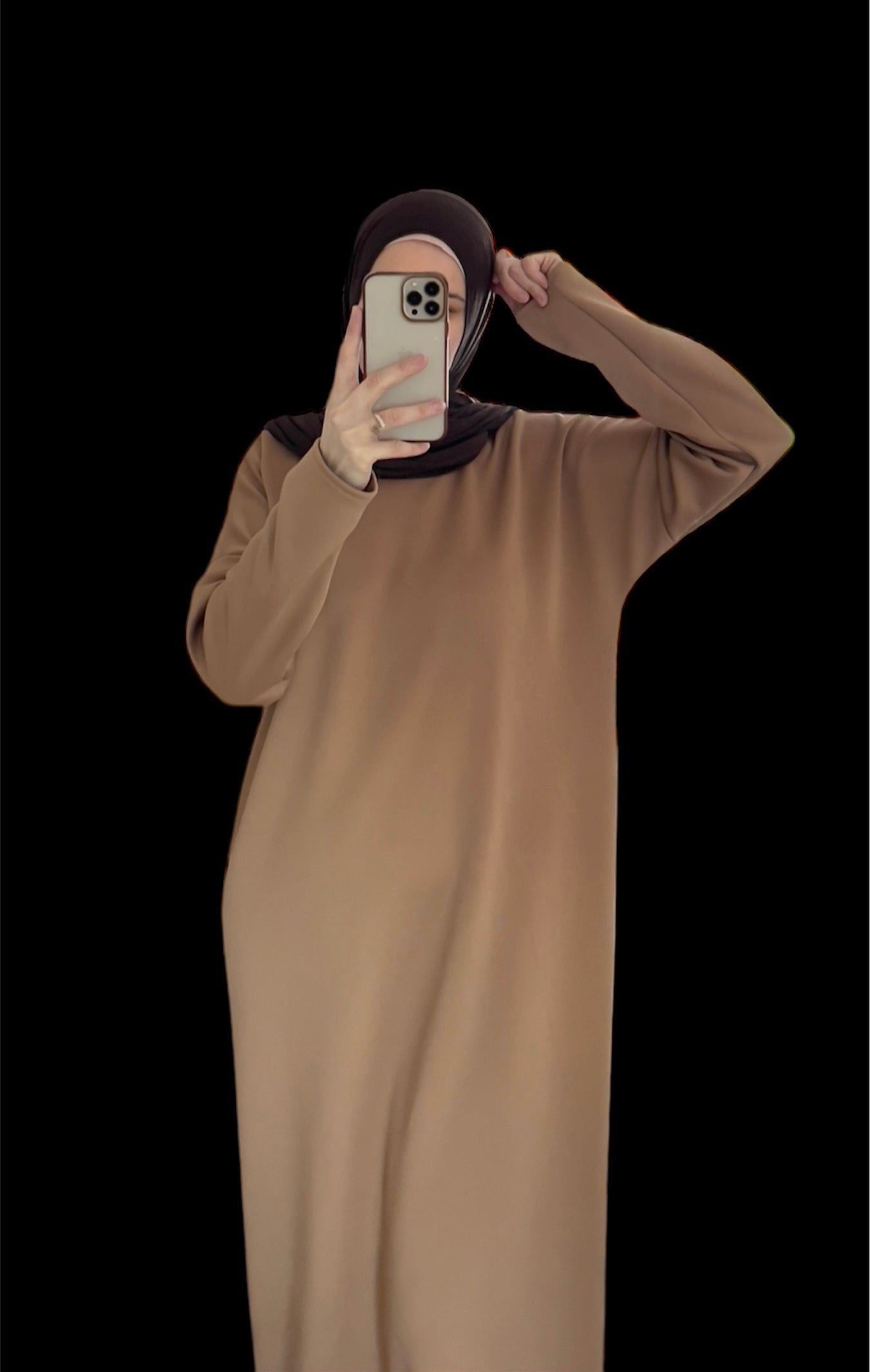 Beige Abaya, Maxi Dress, Solid Abaya, Muslim Women long Dress, Islamic Dress, Hijab, long Sleeve Dress, Kaftan, Modest Clothing, Clothed Abaya