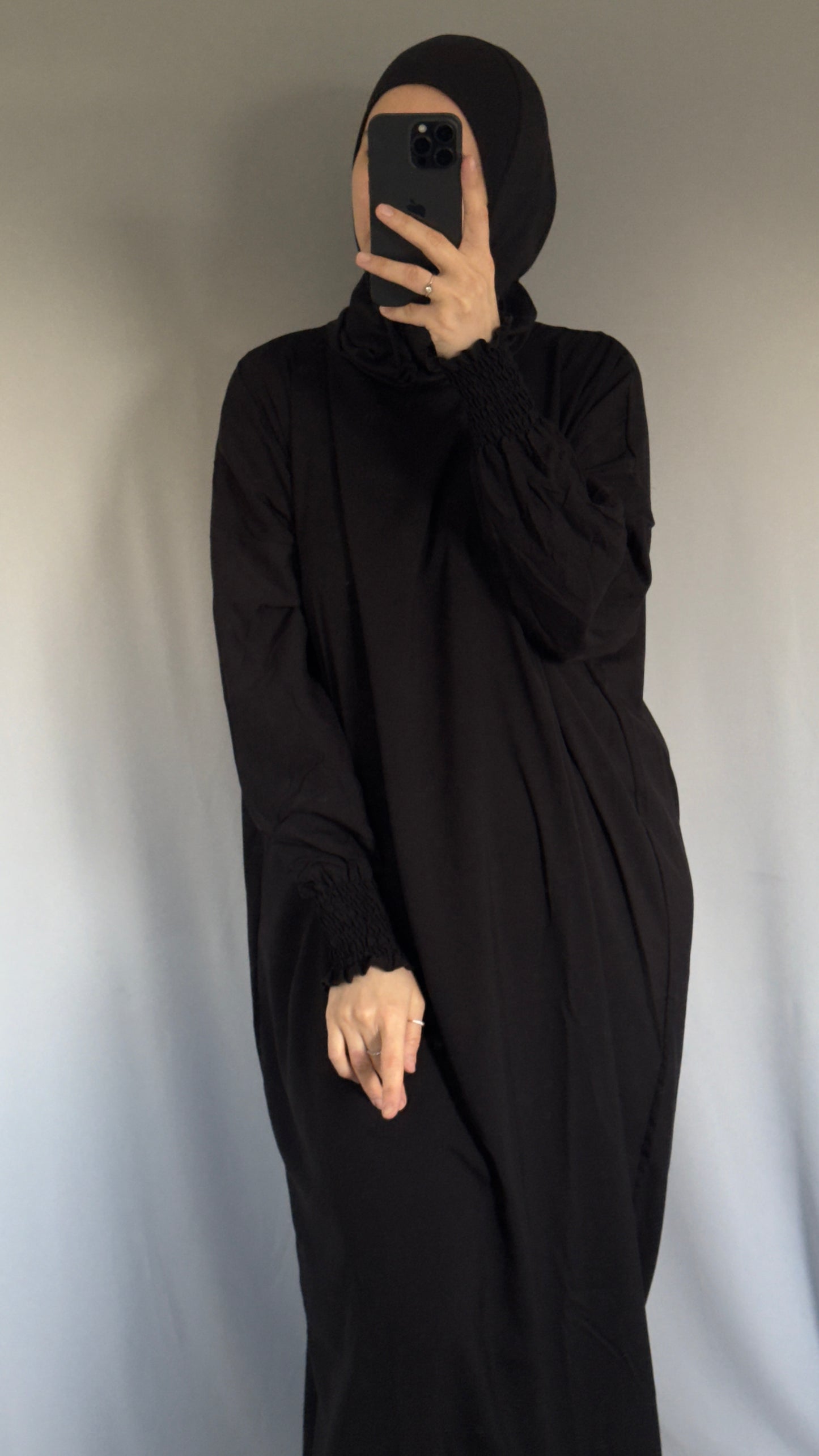 Black Muslim Women Prayer Dress, One Piece Prayer dress, Islamic gifts, Salah dress, Prayer set, Prayer outfit,Prayer clothes for women, Islamic Prayer dress, Ramadan Abaya