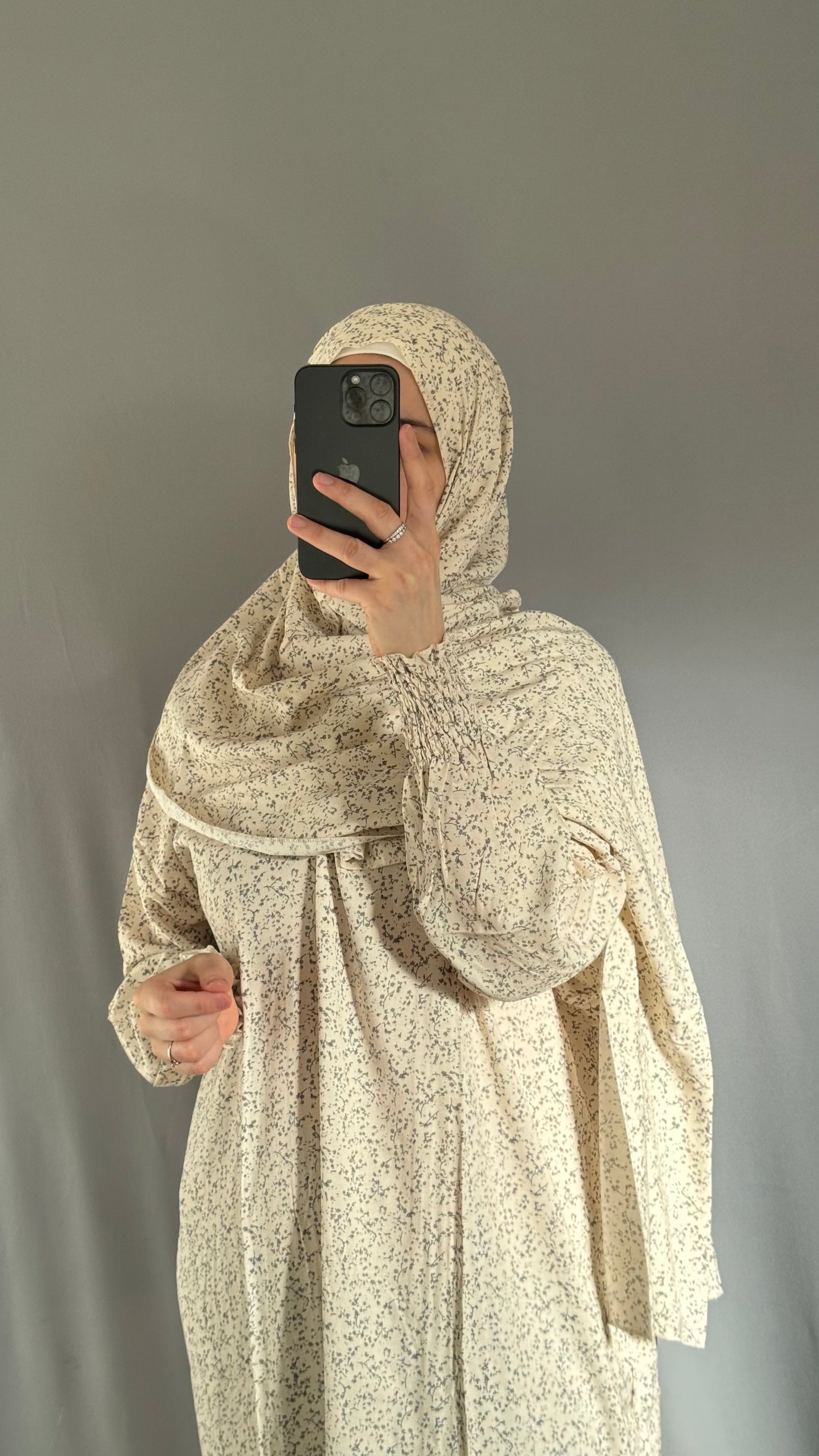 Elegant Beige Prayer Dress, Prayer Outfit, Maxi Dress, Khimar, Islamic Dress, Prayer Abaya, Prayer set, Islamic gift, PrayerHijab, Umrah Abaya, Ramadan Abaya, One Size Prayer Dress