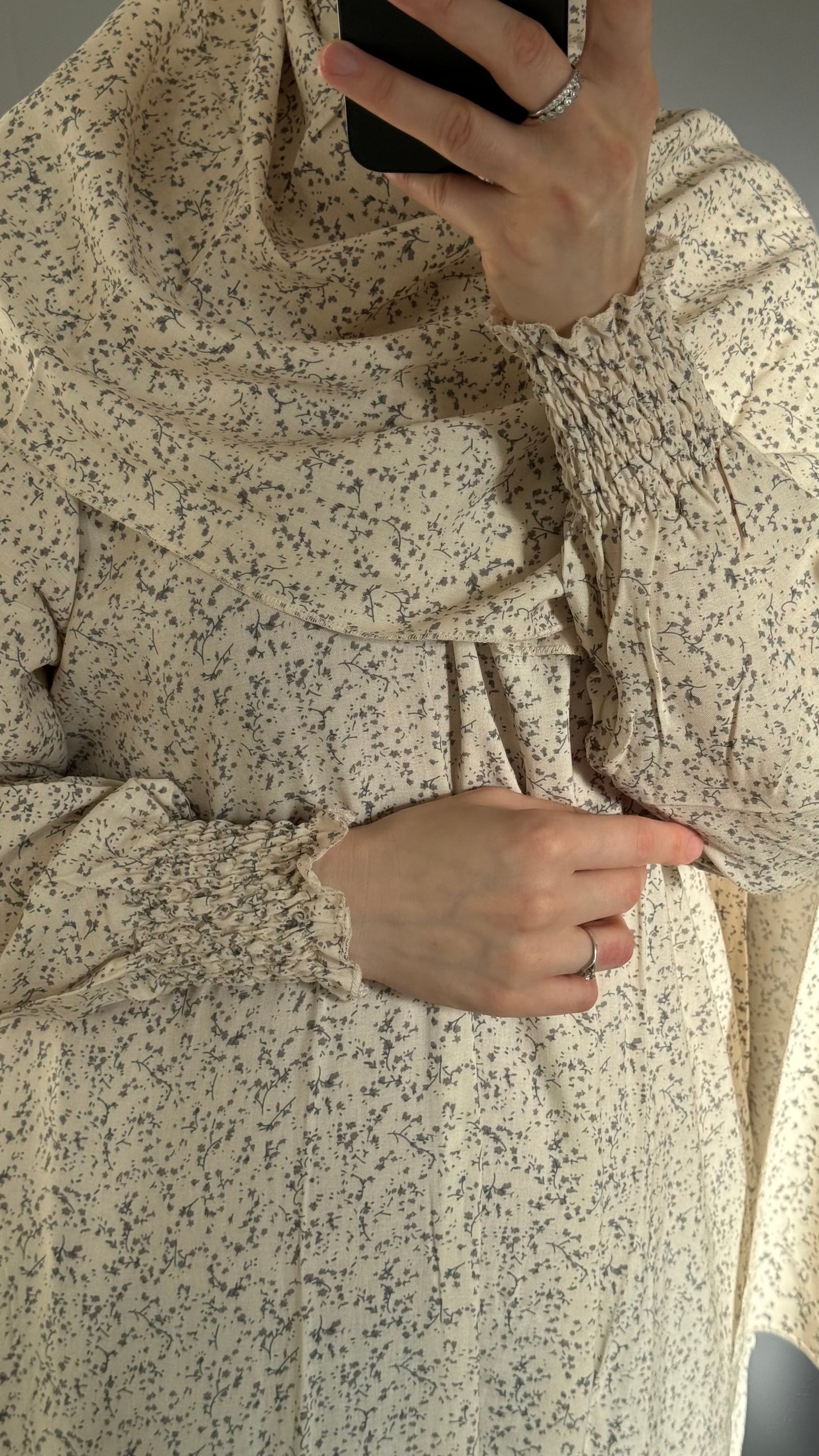 Elegant Beige Prayer Dress, Prayer Outfit, Maxi Dress, Khimar, Islamic Dress, Prayer Abaya, Prayer set, Islamic gift, PrayerHijab, Umrah Abaya, Ramadan Abaya, One Size Prayer Dress