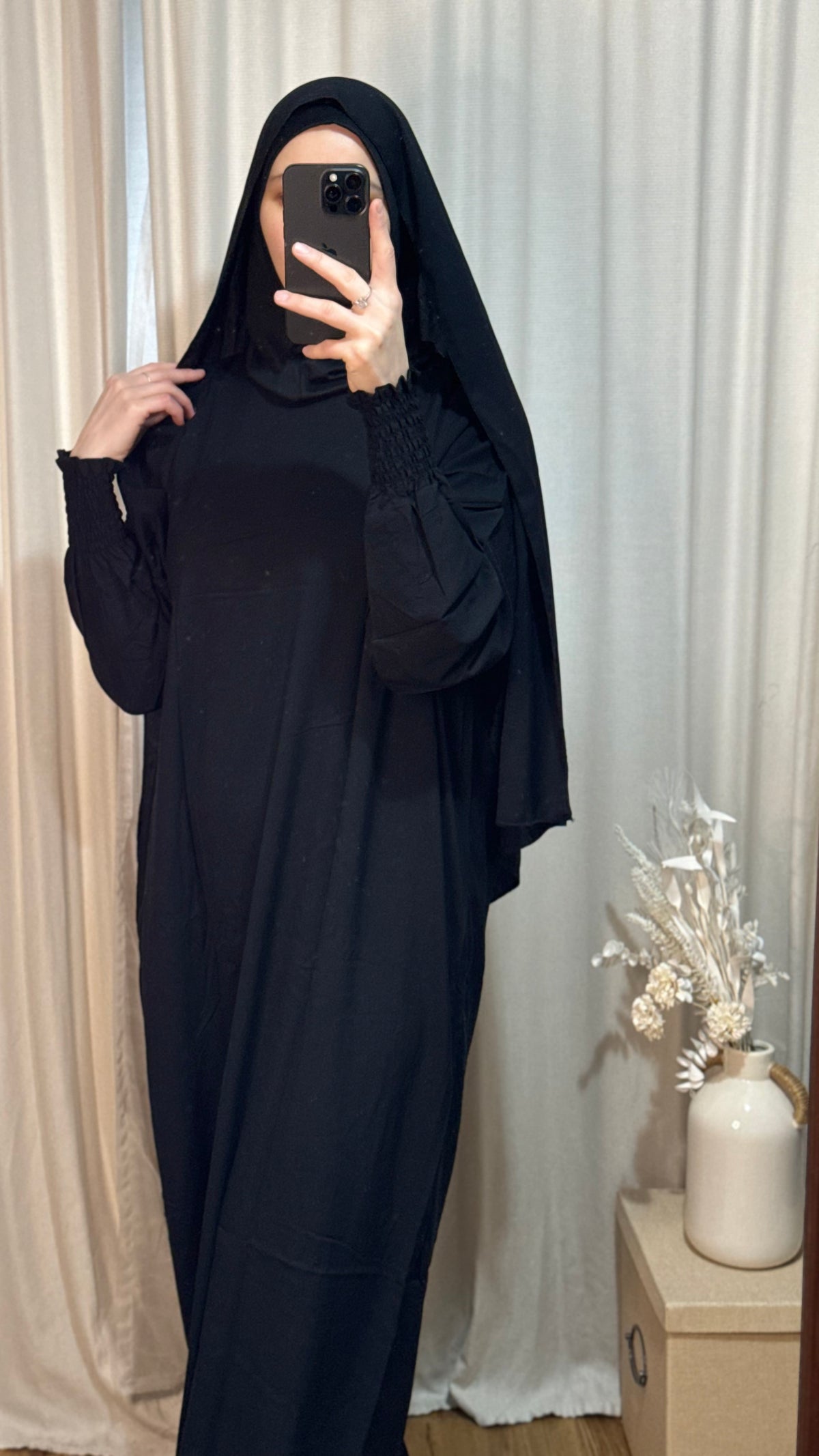 3 in 1 Prayer dress with Built In Jersey Bonnet, Prayer Abaya with integrated Hijab, Salah dress, Prayer set, Prayer outfit,Prayer clothes for women, Islamic Prayer dress, Ramadan Abaya