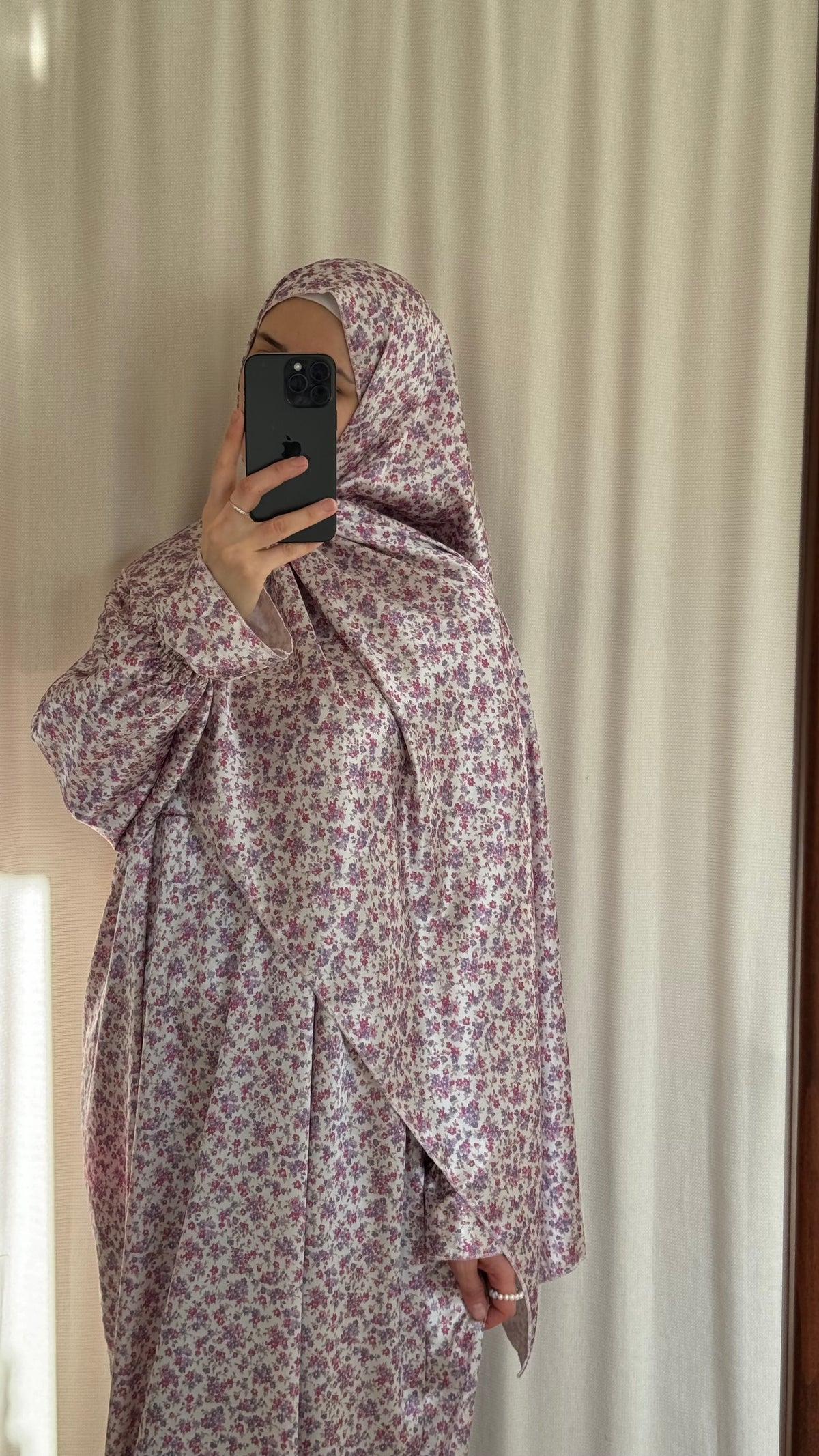 Silk Prayer Dress With Hijab