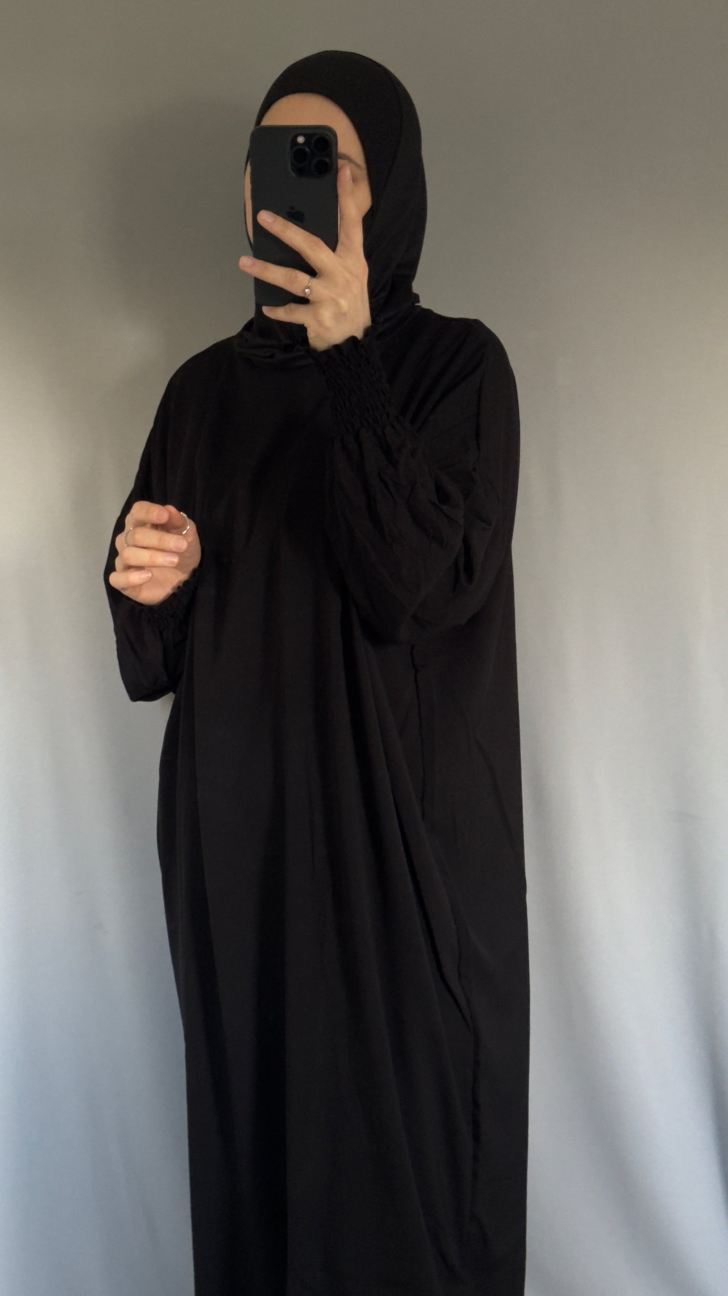 Black Muslim Women Prayer Dress, One Piece Prayer dress, Islamic gifts, Salah dress, Prayer set, Prayer outfit,Prayer clothes for women, Islamic Prayer dress, Ramadan Abaya