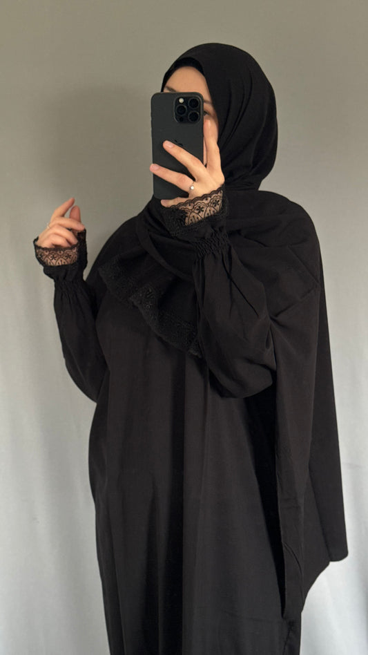 Black Prayer Dress, Prayer Jilbab, Prayer Abaya, Two Piece Prayer dress muslim, Salah dress, Prayer set, Prayer outfit, Prayer clothes woman, muslim Prayer dress, Islamic gift
