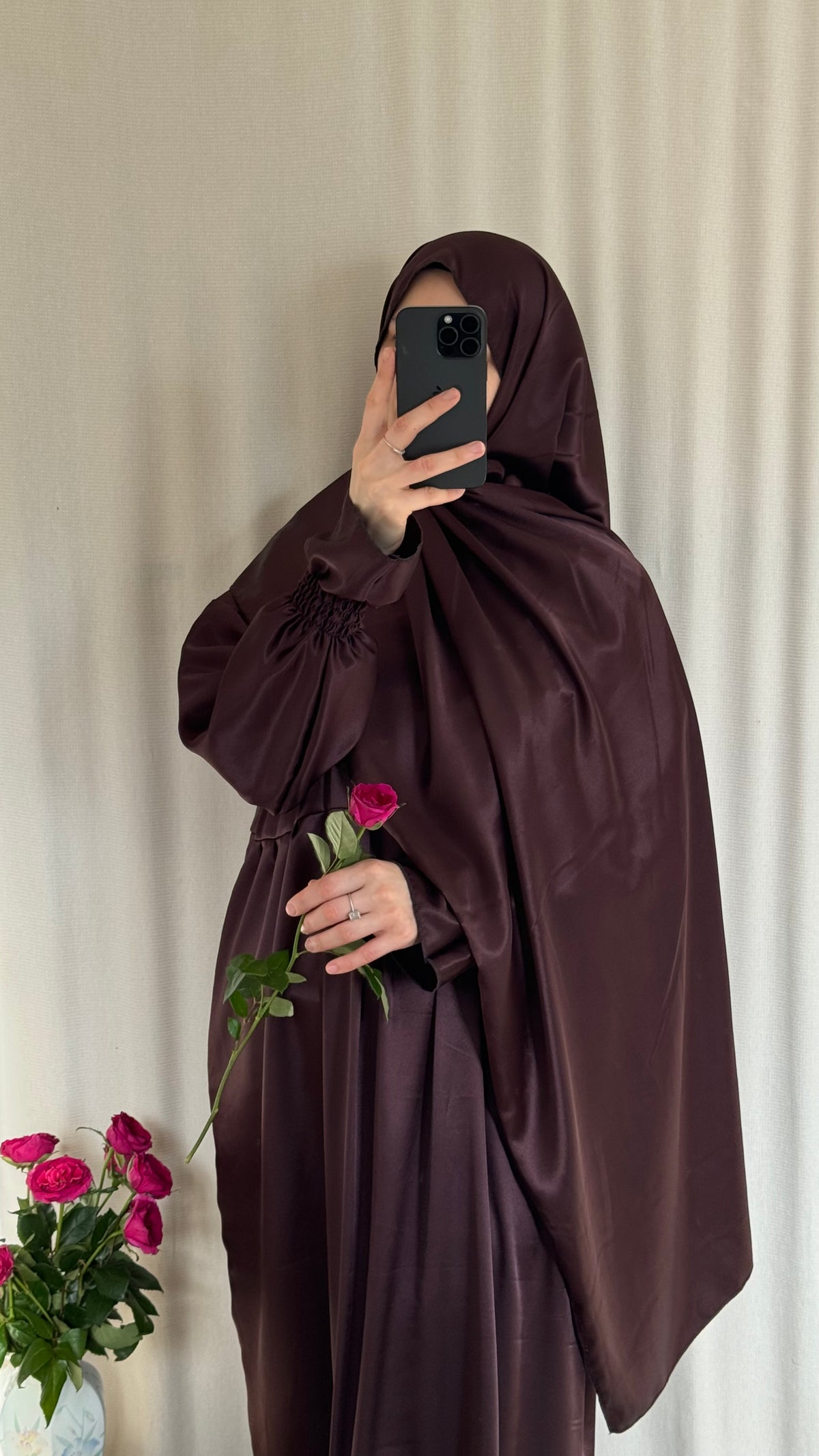Silk Prayer Dress - Elegant Full-Length Modest Prayer Dress | Soft Lightweight Islamic Prayer Wear