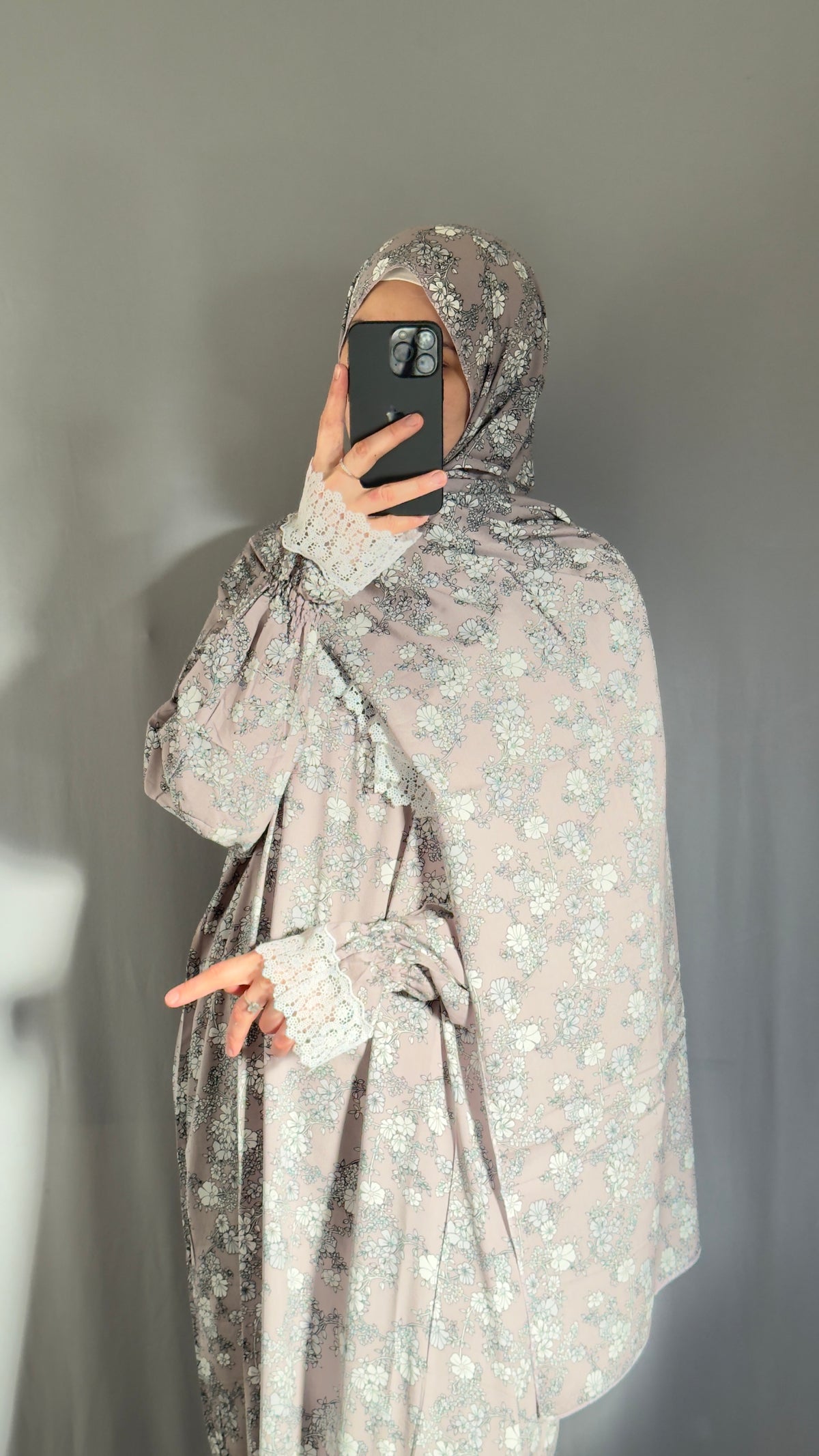 Lily Purple Cotton Prayer Dress, Prayer clothes for women, Islamic Prayer dress, Prayer Outfit, Prayer Set, Prayer Hijab, Salah dress, Islamic Gift, Muslim clothing, Prayer abaya
