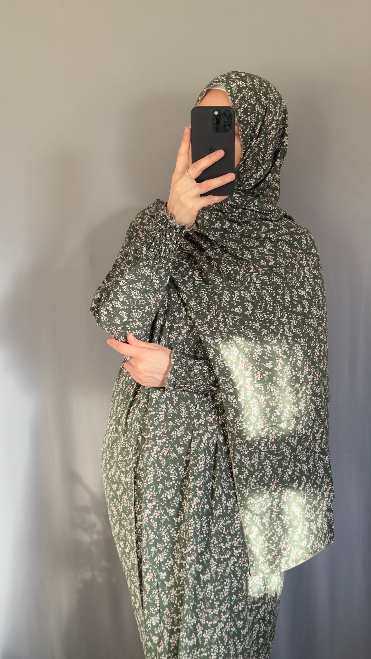 Green Prayer Dress / Overhead Abaya / Prayer Abaya Set / Prayer Dress for Woman / Prayer Clothes Muslim / Prayer Gown / Prayer Outfit/ Salah Dress / Namaz Dress / Ramadan Abaya / Eid Gift