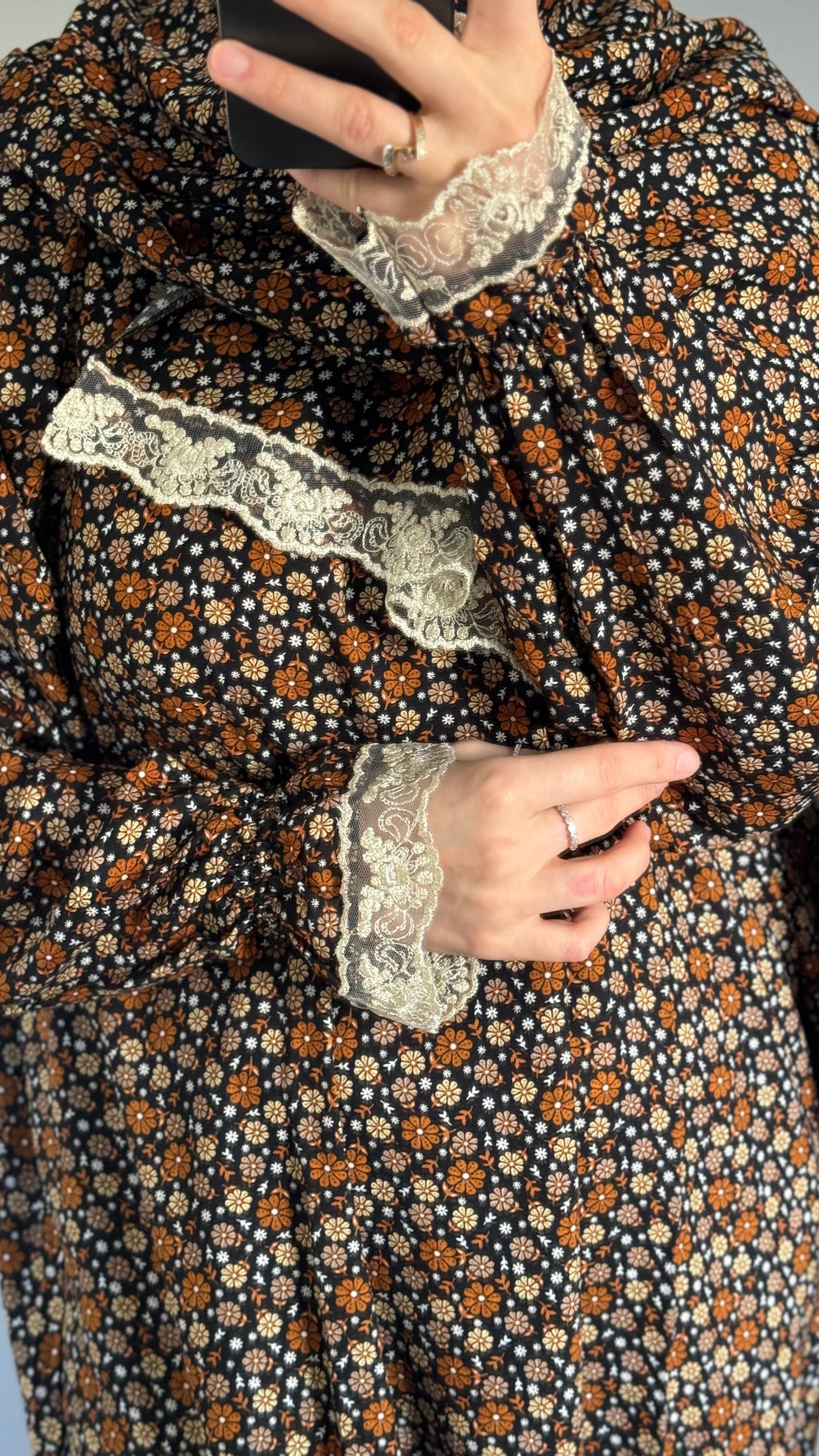 Floral Prayer Dress / Overhead Abaya / Prayer Abaya Set / Prayer Dress for Woman / Prayer Clothes Muslim / Prayer Gown / Prayer Outfit/ Salah Dress / Namaz Dress