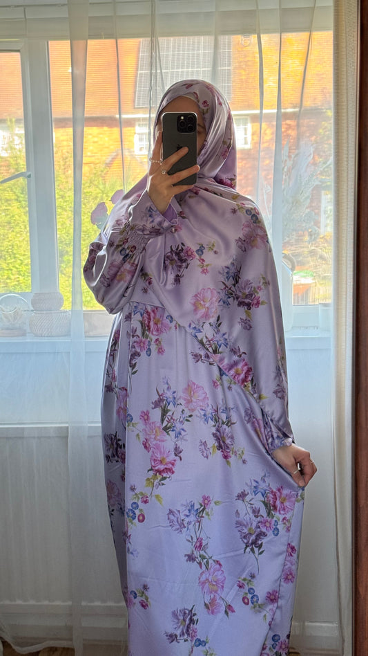 Silk Prayer Dress for Muslim Women