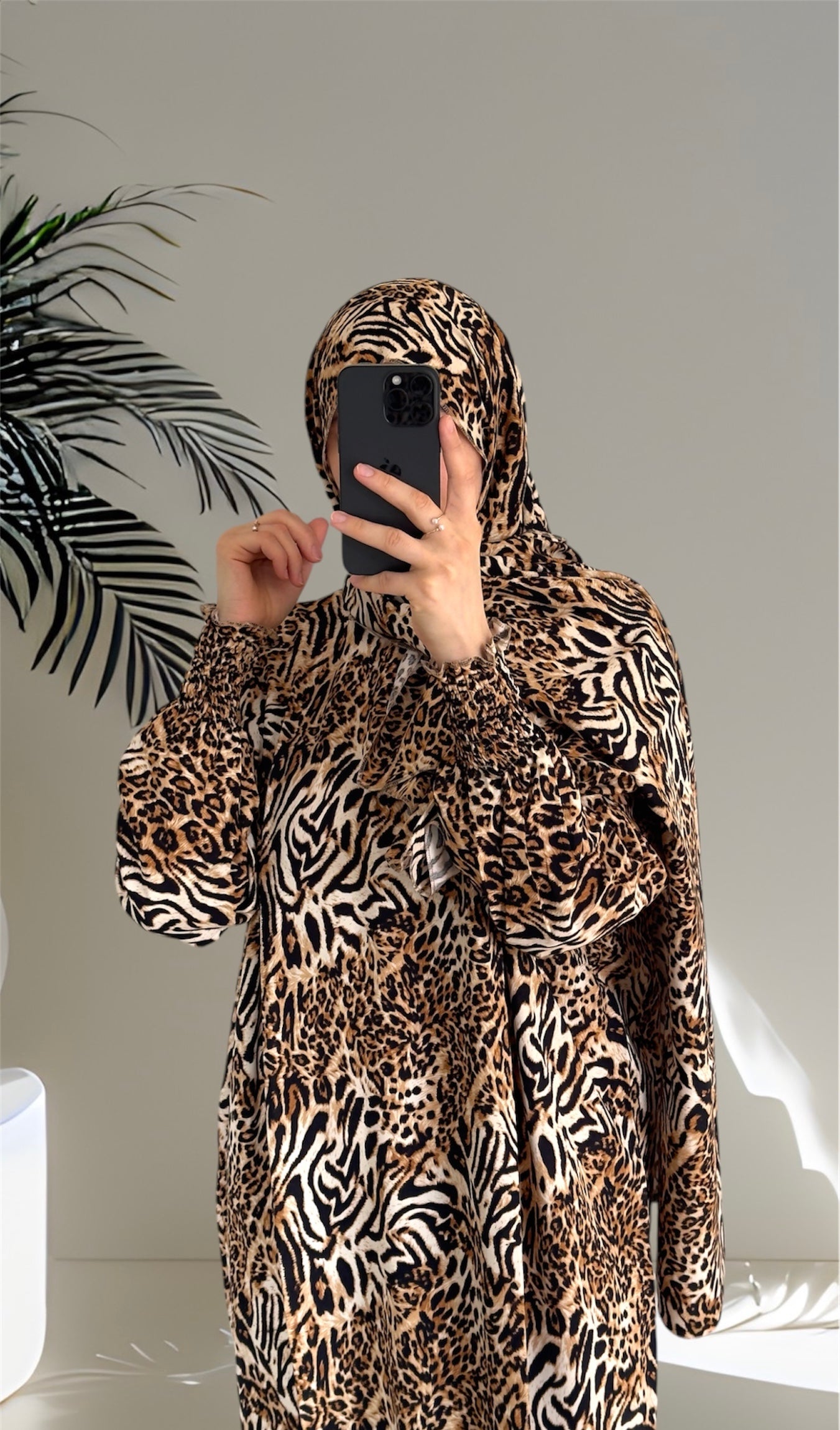 Leopard Abaya, Prayer Dress, One Piece Prayer dress, Islamic gifts, Salah dress, Prayer set, Prayer outfit,Prayer clothes for women, Islamic Prayer dress, Abaya