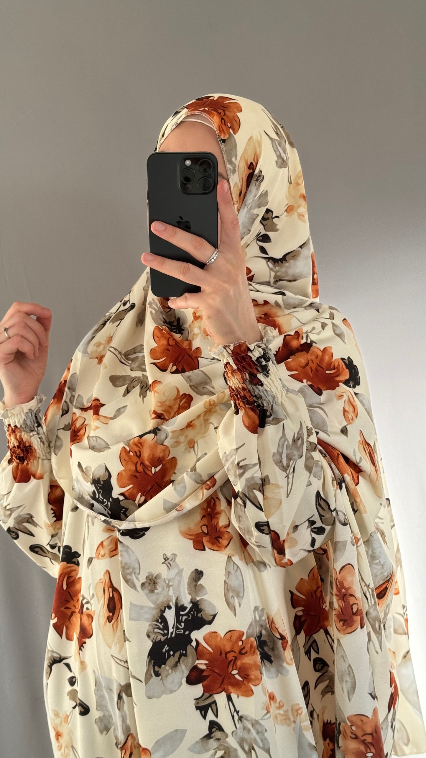 Elegant Beige Prayer Dress, Prayer Outfit, Maxi Dress, Khimar, Islamic Dress, Prayer Abaya, Prayer set, Islamic gift, PrayerHijab, Umrah Abaya, Ramadan Abaya, One Size Prayer Dress