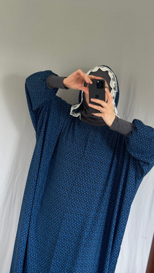 One Piece Oversize Prayer Dress, Blue Prayer Dress Set, High Quility Prayer Dress, Muslim Women Gift, Abaya, Full Body Cover Dress, Hajj Dress, Prayer Outfit, Eid gift