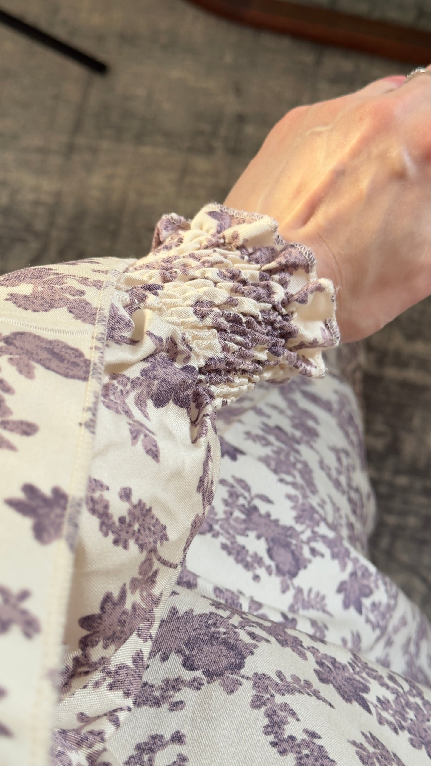 Floral Cream Cotton Muslim Prayer Dress Set – Modest Ramadan Outfit with Hijab, Abaya & Salah Dress for Women | Islamic Gift Idea