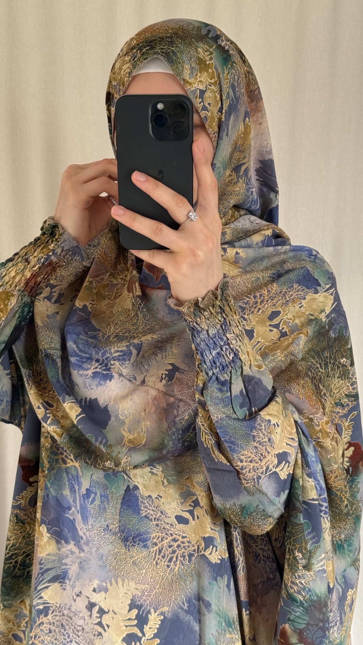 Women's One-Piece Prayer Dress with Attached and Separate Hijab | Full Coverage Salah Dress for Namaz |
Breathable Cotton Salah Dress in 3 width Size | Lightweight Prayer Abaya