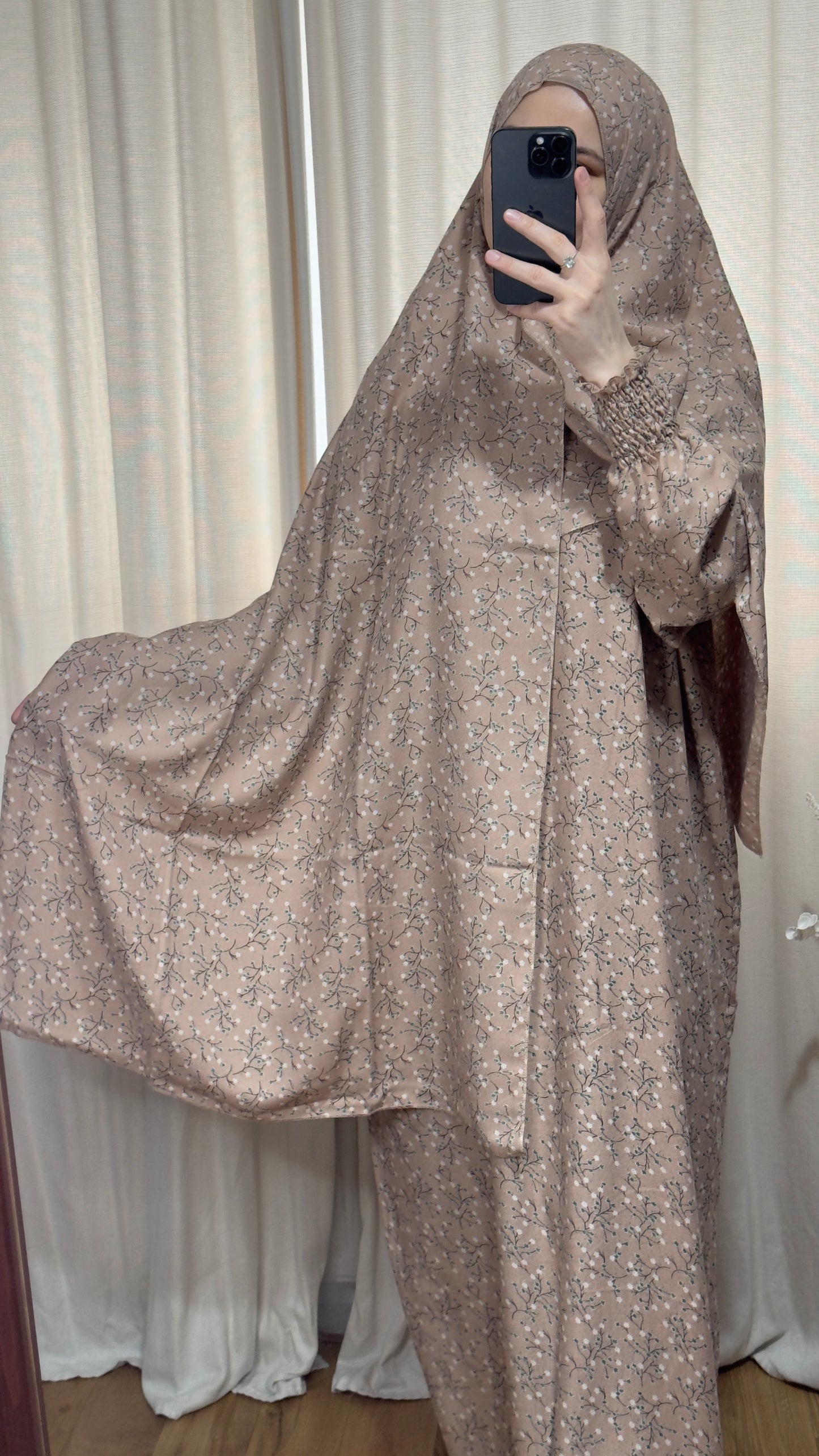 Pink Prayer Dress / Overhead Abaya / Prayer Abaya Set / Prayer Dress for Woman / Prayer Clothes Muslim / Prayer Gown / Prayer Outfit/ Salah Dress / Namaz Dress