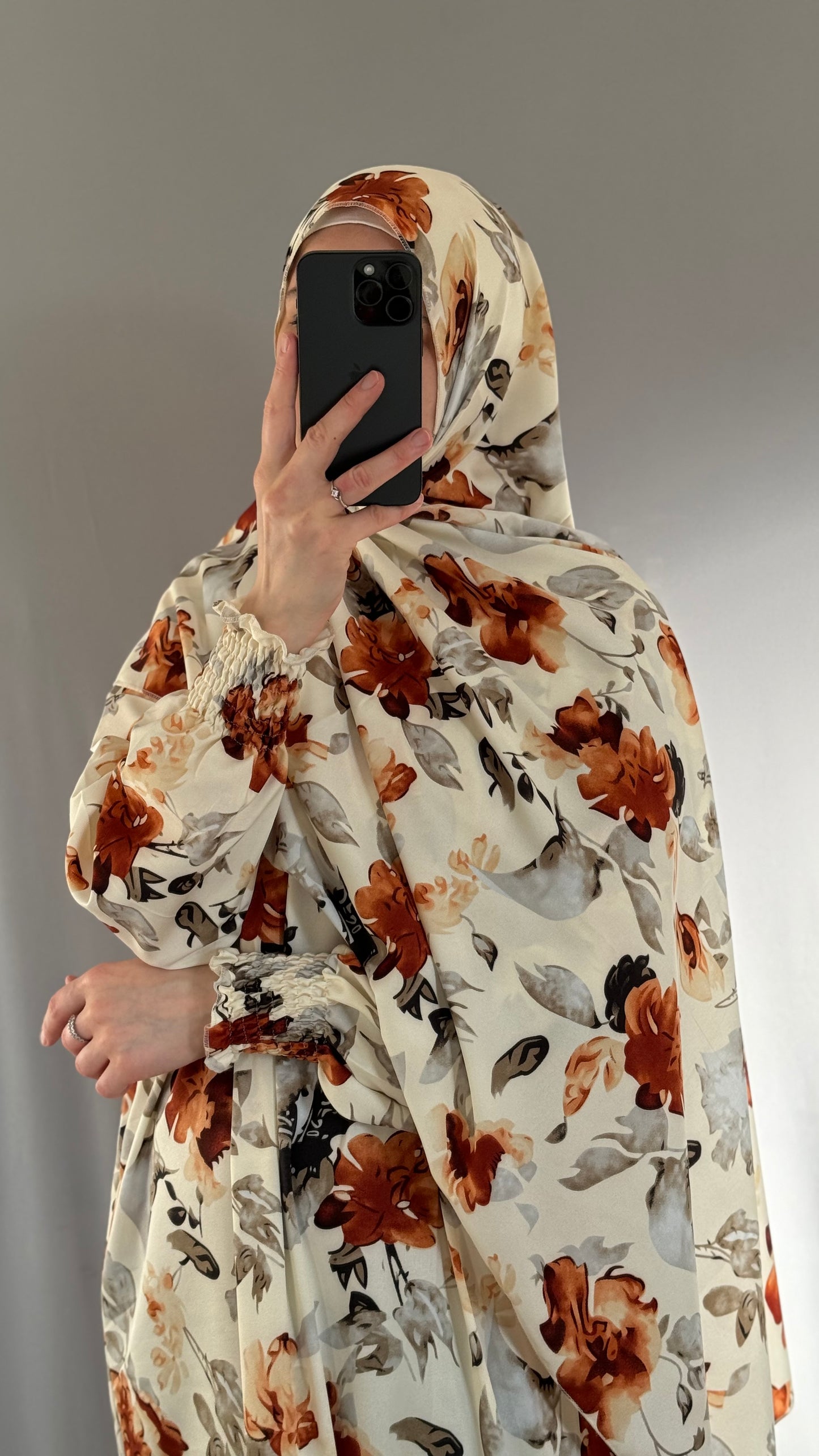 Elegant Beige Prayer Dress, Prayer Outfit, Maxi Dress, Khimar, Islamic Dress, Prayer Abaya, Prayer set, Islamic gift, PrayerHijab, Umrah Abaya, Ramadan Abaya, One Size Prayer Dress