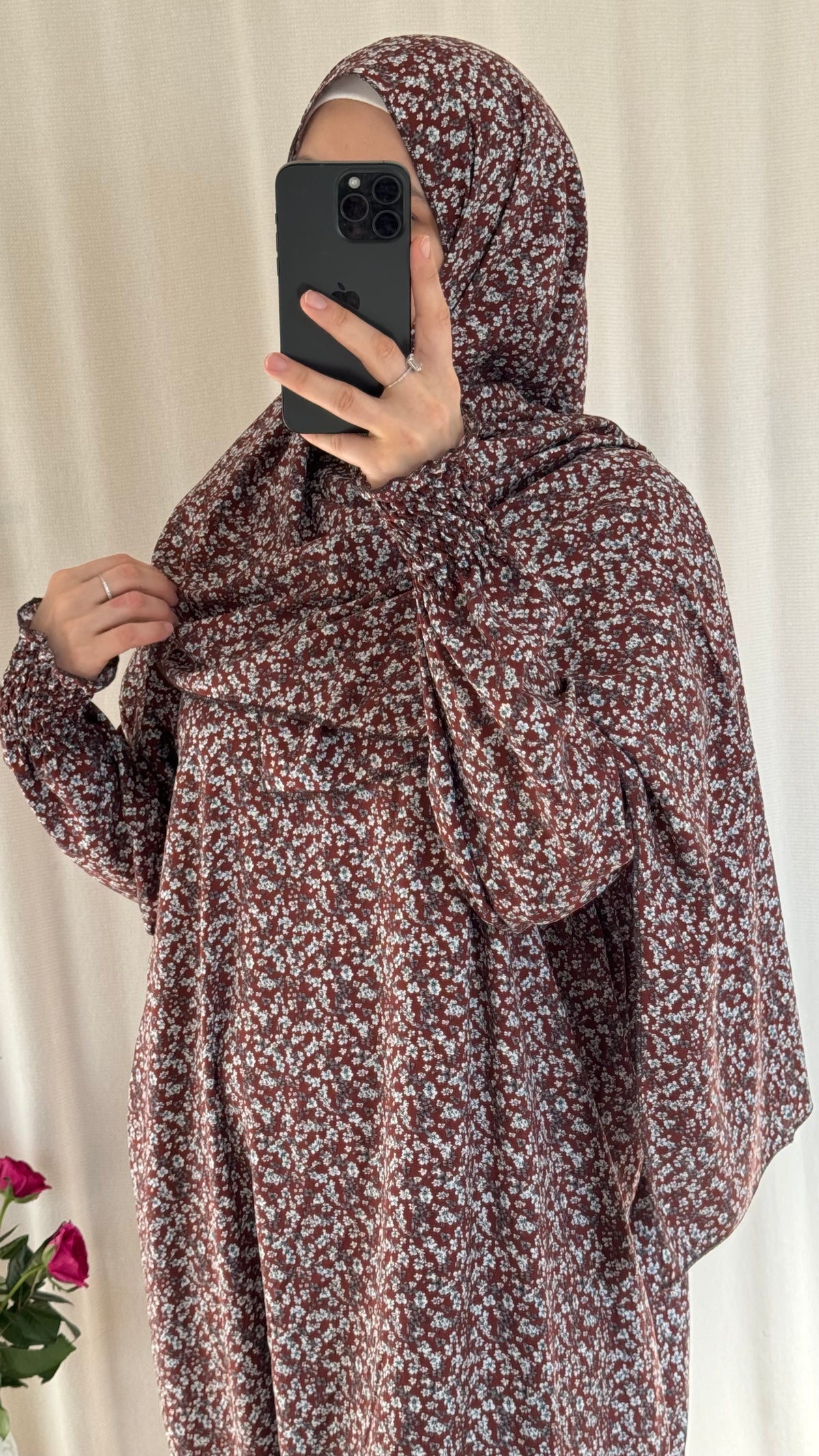 Brown Prayer Dress | Full Coverage Salah Dress for Namaz |
Breathable Cotton Salah Dress in 3 width Size | Islamic Prayer Clothes