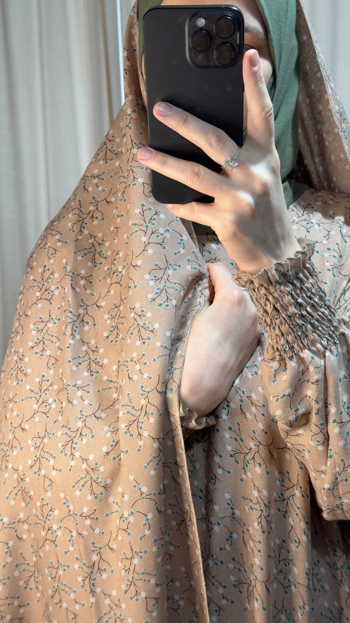 Dusty Pink One Piece Prayer dress with Built In Jersey Hijab, Prayer Abaya with integrated Hijab, Salah dress, Prayer set, Prayer outfit,Prayer clothes for women, Islamic Prayer dress, Ramadan Abaya