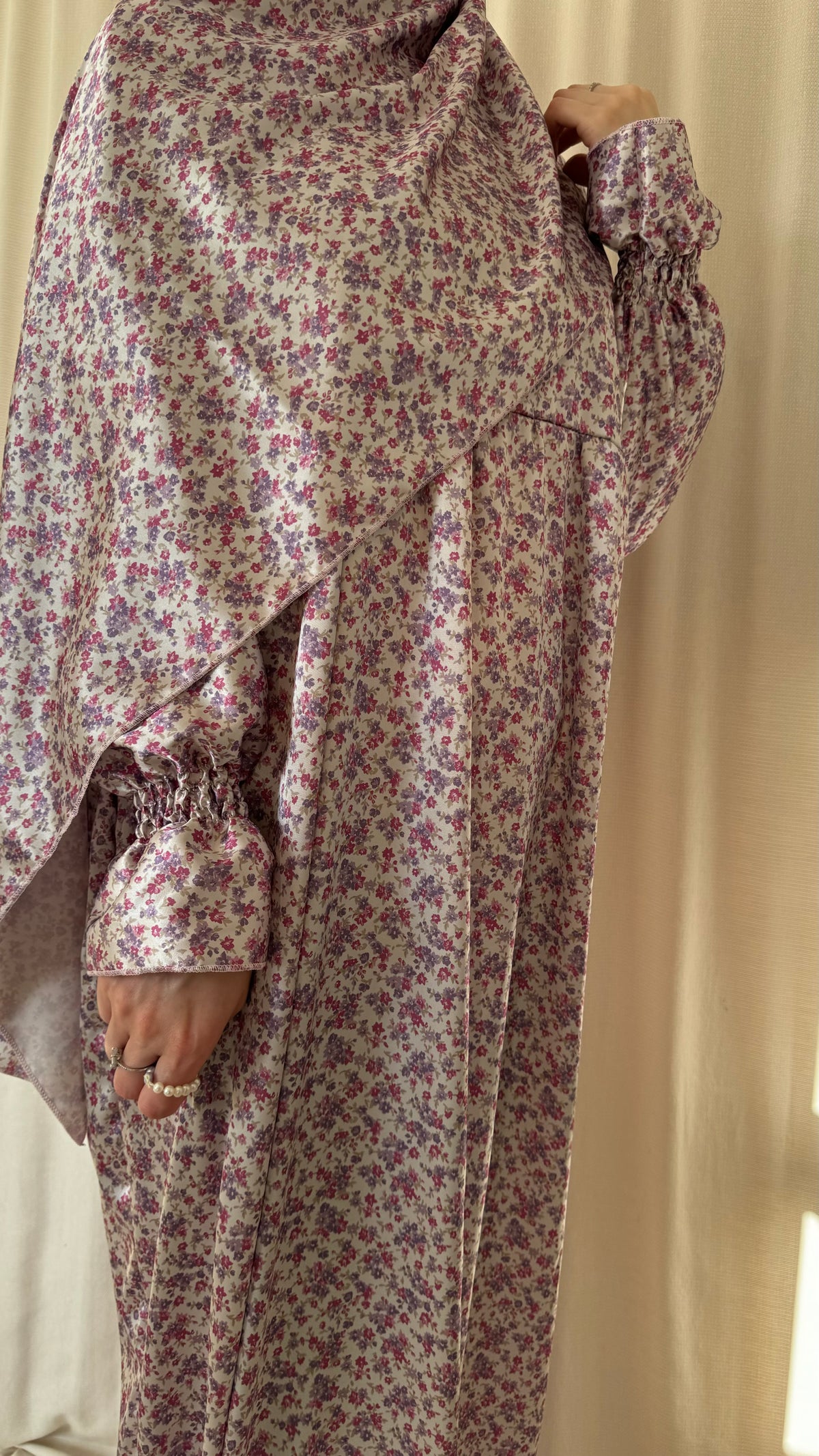 Silk Prayer Dress With Hijab