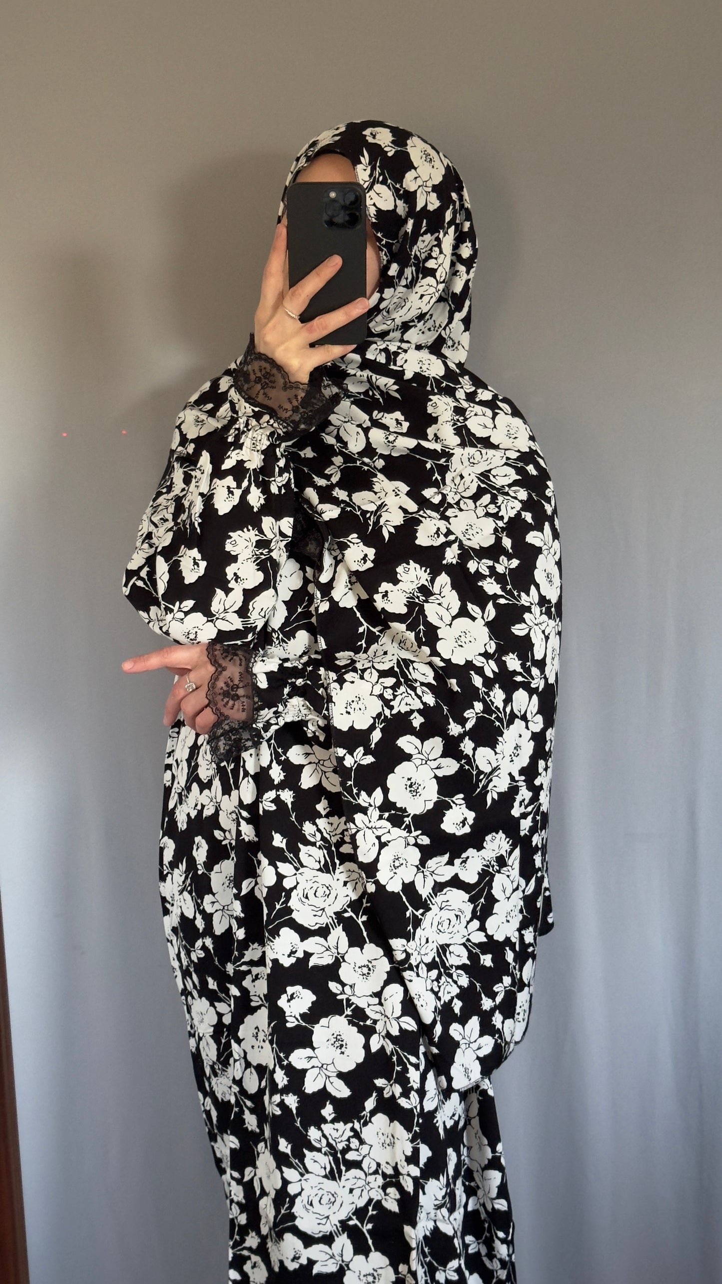 Luxury Black Prayer Dress, Prayer Jilbab, Prayer Abaya, Two Piece Prayer dress muslim, Salah dress, Prayer set, Prayer outfit, Prayer clothes woman, muslim Prayer dress, Islamic gift