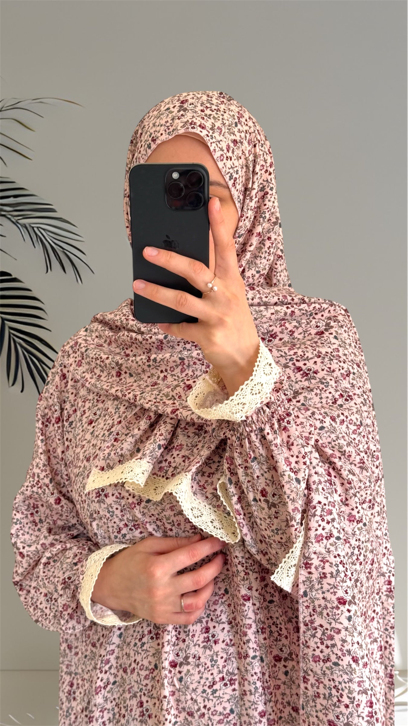 Overhead Abaya / Prayer Abaya Set / Pink Prayer Dress for Woman / Prayer Clothes Muslim / Prayer Gown / Prayer Outfit/ Salah Dress / Namaz Dress