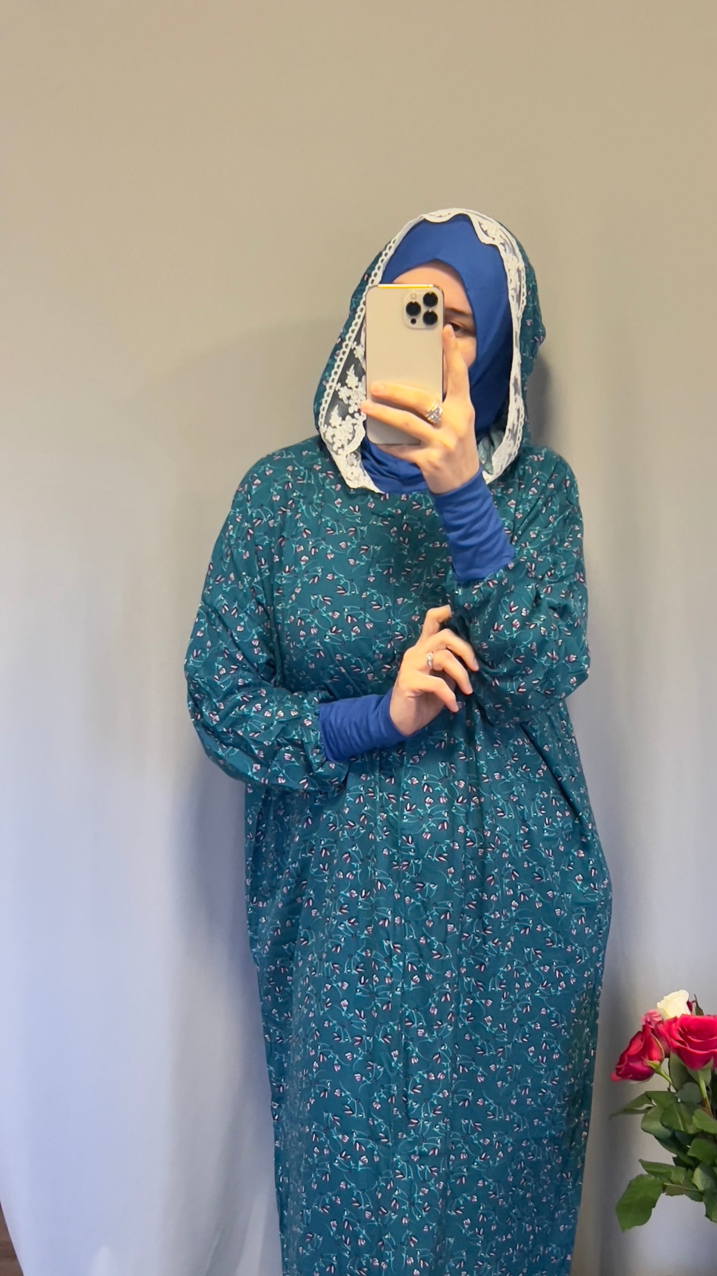 Prayer Dress, 1pc Prayer Dress, Prayer clothes for women, Islamic Prayer dress, One Piece Prayer Dress with attached Hijab, Salah dress, Prayer outfit