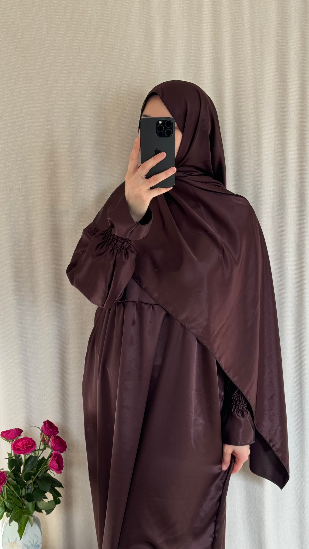 Silk Prayer Dress - Elegant Full-Length Modest Prayer Dress | Soft Lightweight Islamic Prayer Wear
