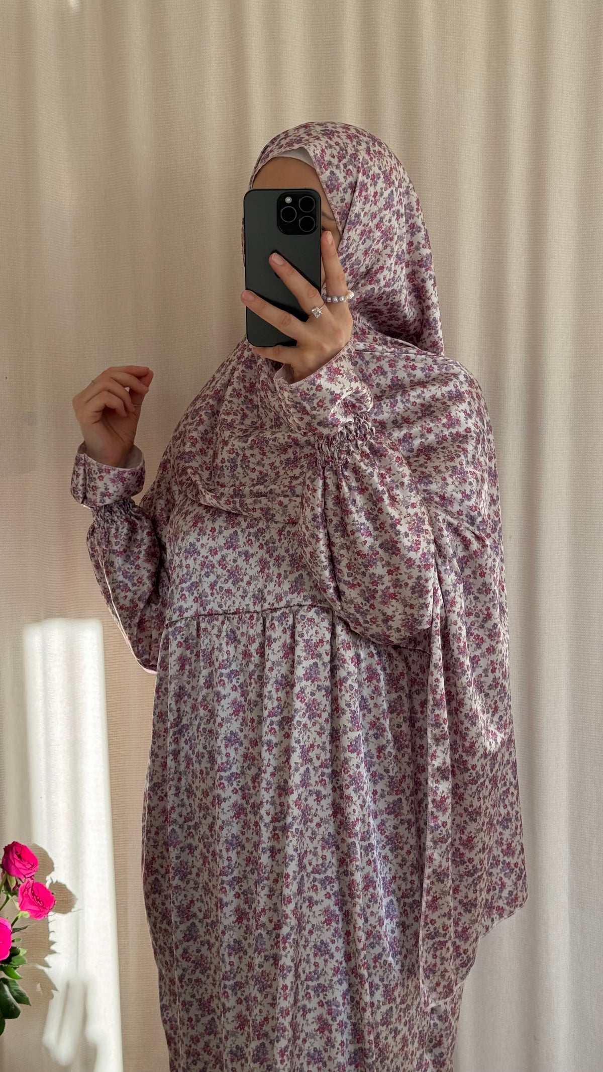 Silk Prayer Dress With Hijab