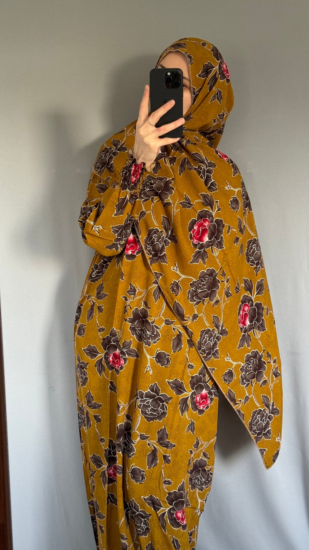Mustard Prayer Hijab, Elegant Prayer Dress, Prayer Outfit, Maxi Dress, Khimar, Islamic Dress, Prayer Abaya, Prayer set, Islamic gift, Abaya & Hijab, White Abaya