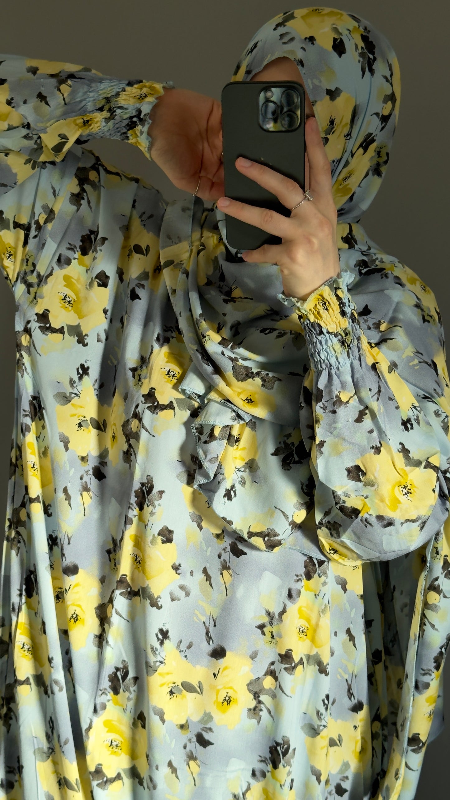 Elegant Blue Prayer Dress, Prayer Outfit, Maxi Dress, Khimar, Islamic Dress, Prayer Abaya, Prayer set, Islamic gift, PrayerHijab, Umrah Abaya, Ramadan Abaya, Prayer Wear for Tarawih