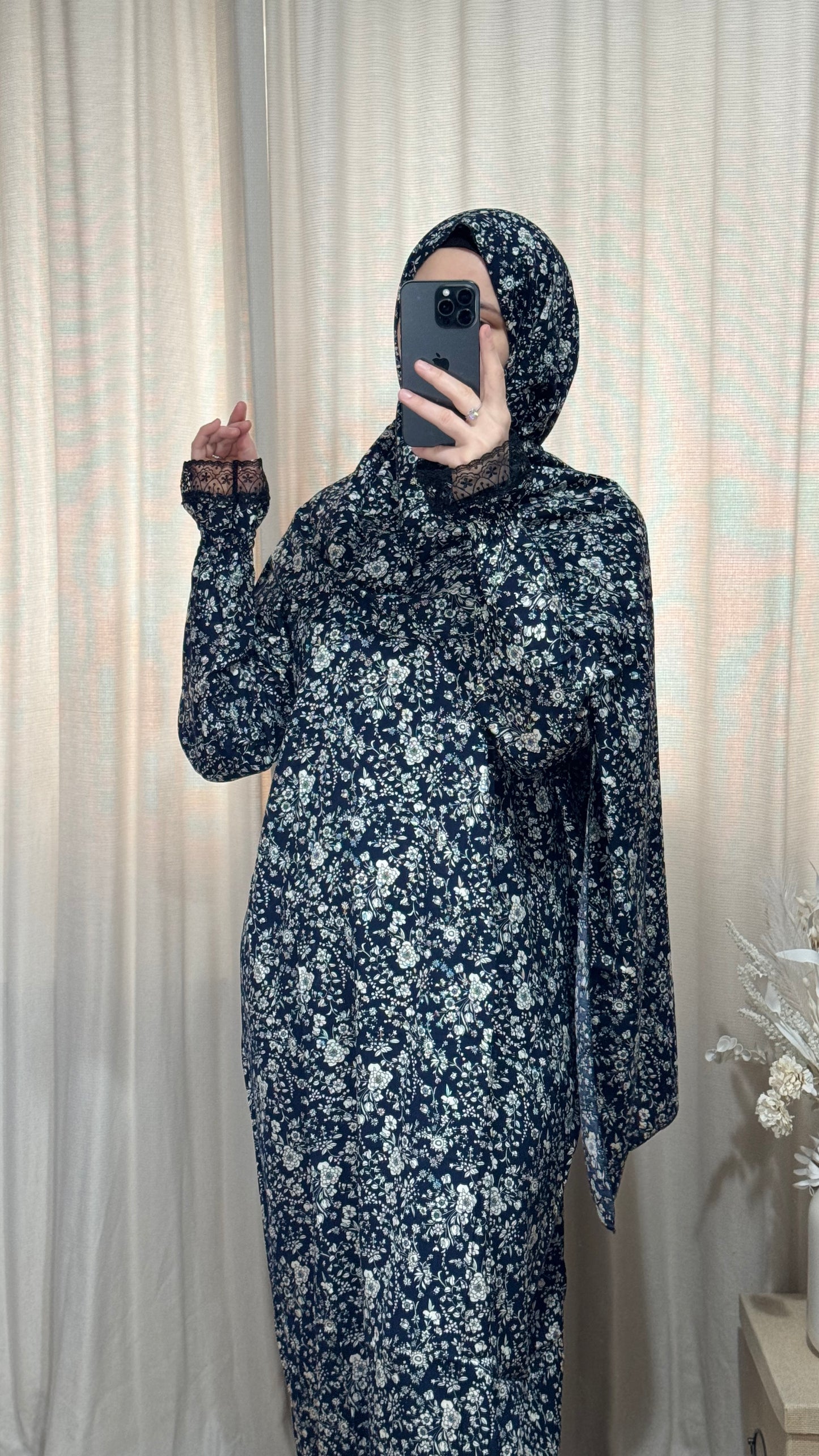 Elegant Prayer Dress, Prayer Outfit, Maxi Dress, Khimar, Islamic Dress, Prayer Abaya, Prayer set, Islamic gift, Abaya & Hijab, Green prayer veil