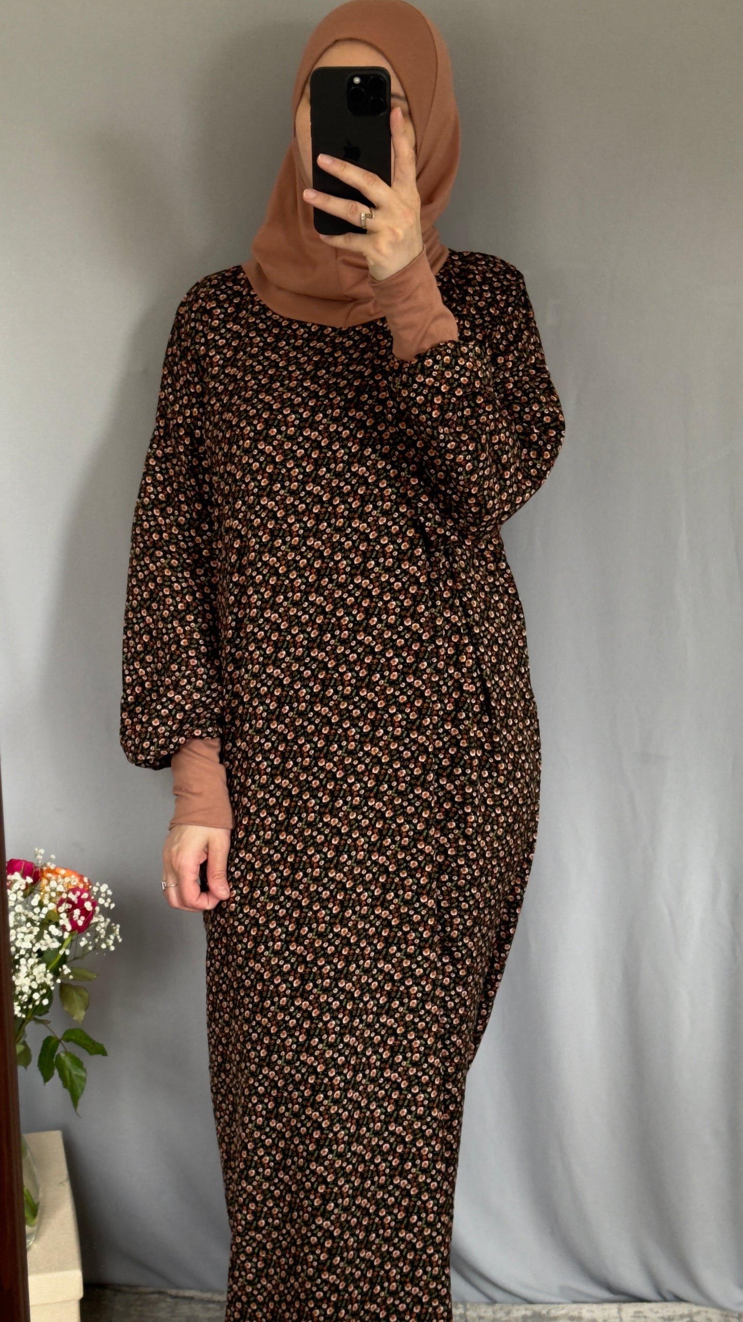 Floral Prayer Dress, Prayer Dress Set, High Quility Prayer Dress, Muslim Women Gift, Abaya Full Body Cover Dress, Hajj Dress, Prayer Outfit