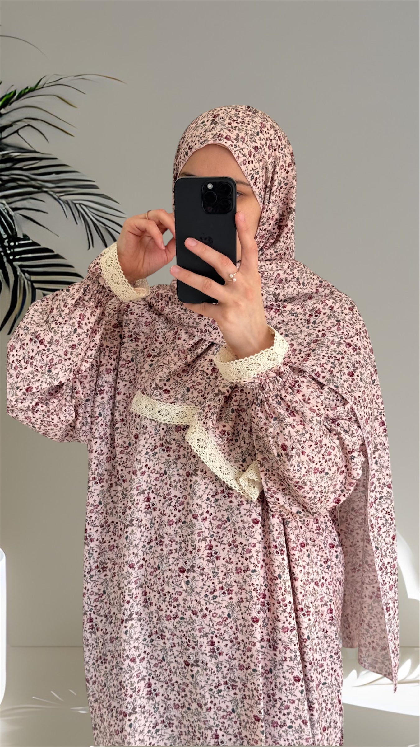 Overhead Abaya / Prayer Abaya Set / Pink Prayer Dress for Woman / Prayer Clothes Muslim / Prayer Gown / Prayer Outfit/ Salah Dress / Namaz Dress