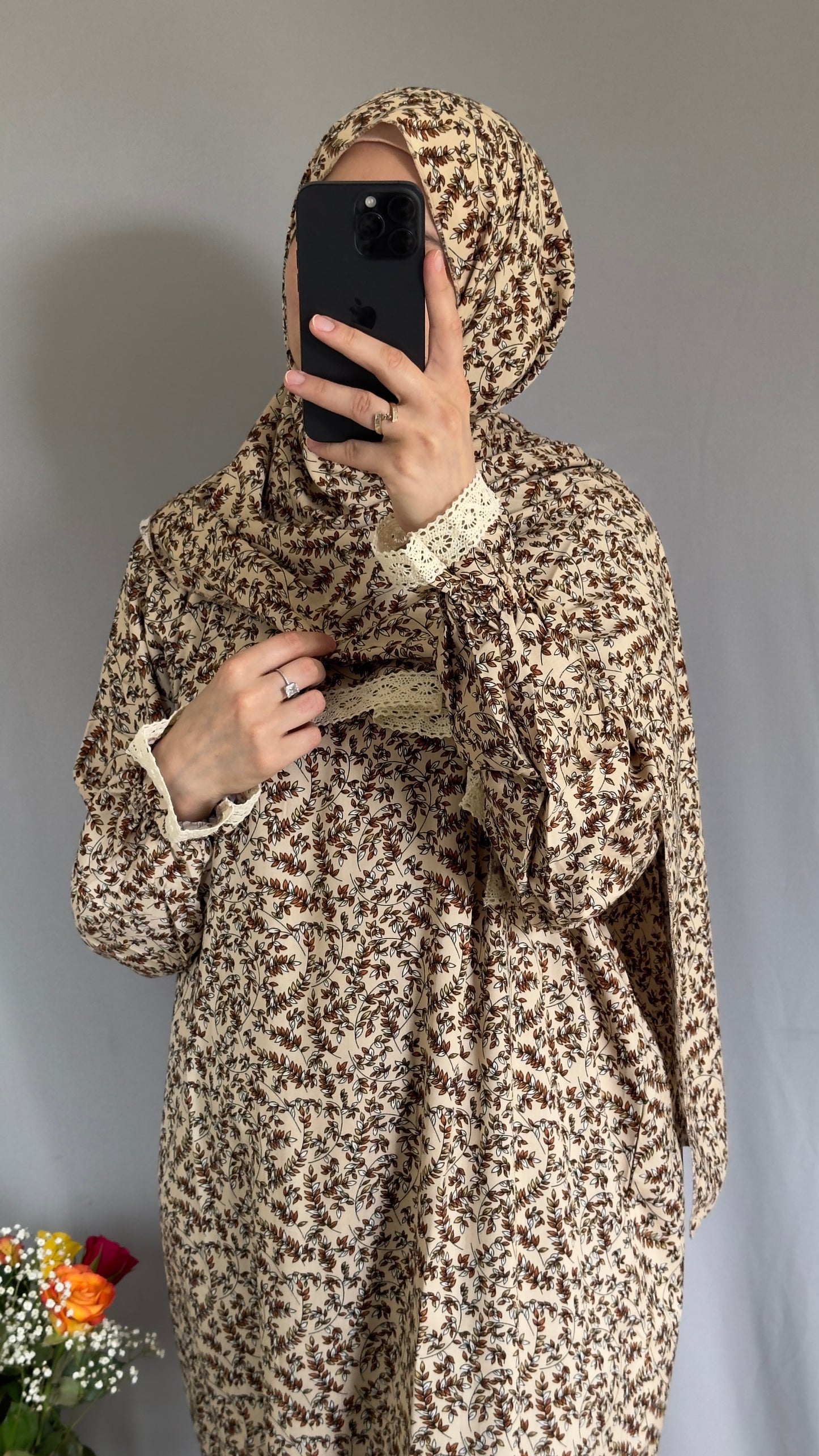 Beige Prayer Dress, Prayer clothes for women, Islamic Prayer dress, Prayer Outfit, Prayer Set, Prayer Hijab, Salah dress, Islamic Gift, Muslim clothing, Prayer abaya, Prayer Wear