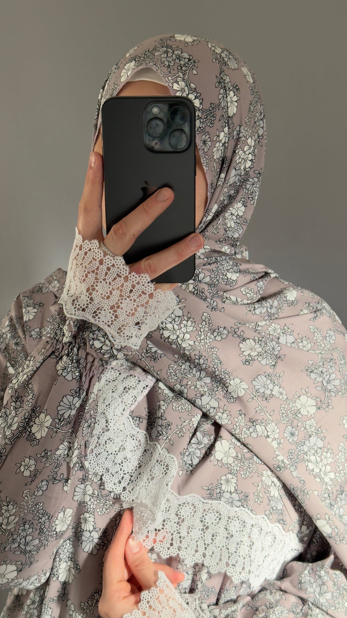 Lily Purple Cotton Prayer Dress, Prayer clothes for women, Islamic Prayer dress, Prayer Outfit, Prayer Set, Prayer Hijab, Salah dress, Islamic Gift, Muslim clothing, Prayer abaya