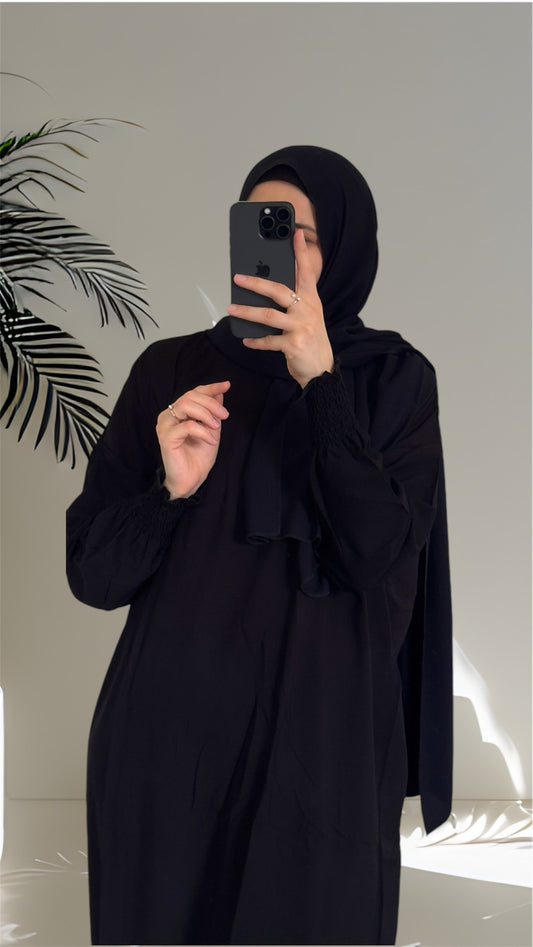 Black Prayer Dress / Overhead Abaya / Prayer Abaya Set / Prayer Dress for Woman / Prayer Clothes Muslim / Prayer Gown / Prayer Outfit/ Salah Dress / Namaz Dress