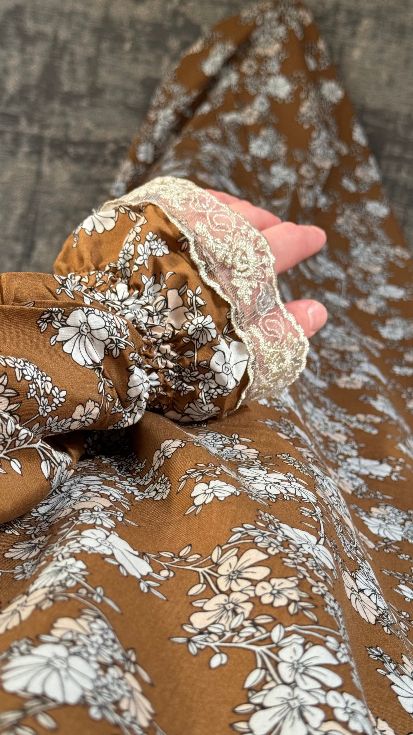 Floral Mustard Prayer Dress / Overhead Abaya / Prayer Abaya Set / Prayer Dress for Woman / Prayer Clothes Muslim / Prayer Gown / Prayer Outfit/ Salah Dress / Namaz Dress