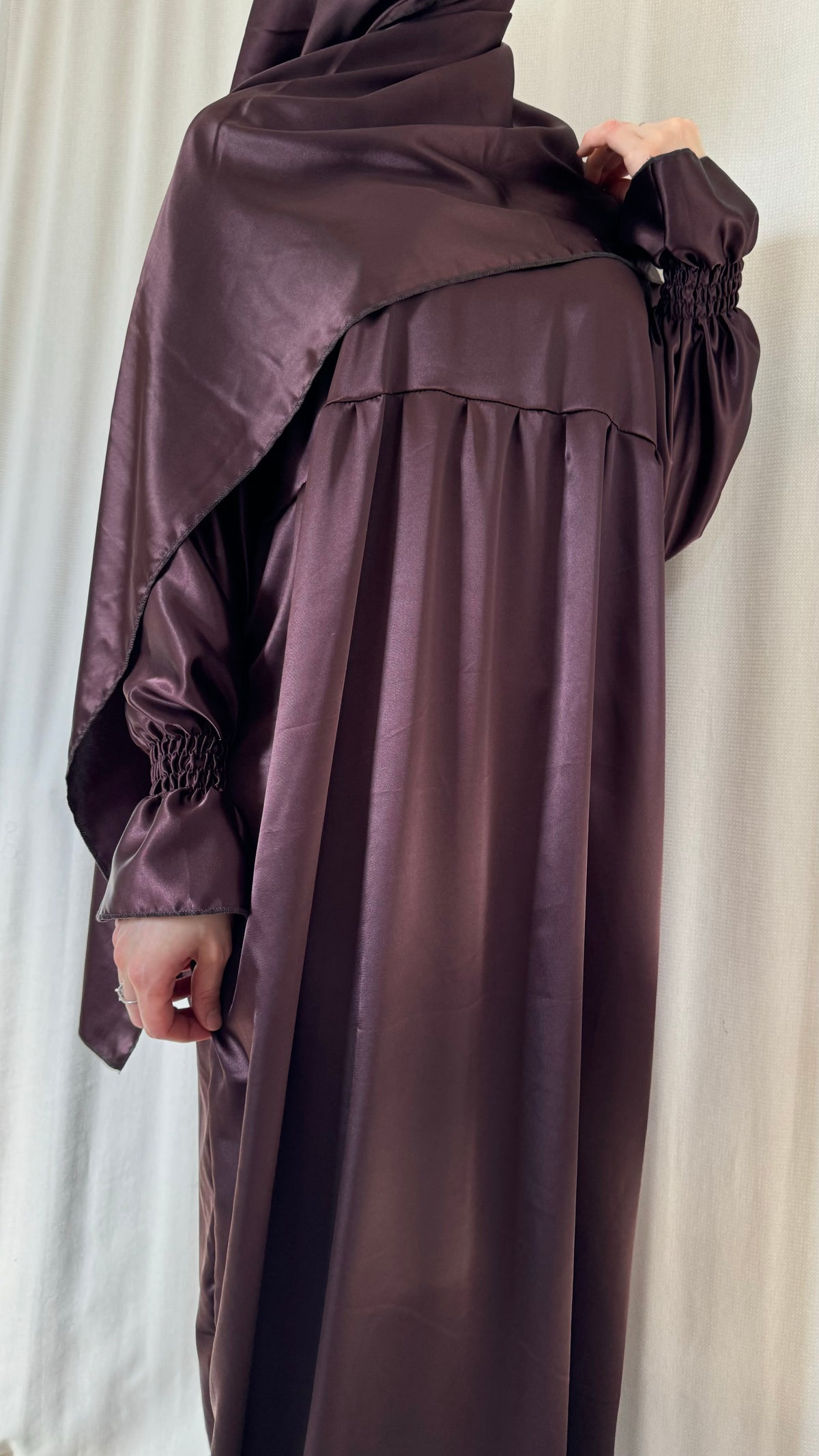 Silk Prayer Dress - Elegant Full-Length Modest Prayer Dress | Soft Lightweight Islamic Prayer Wear