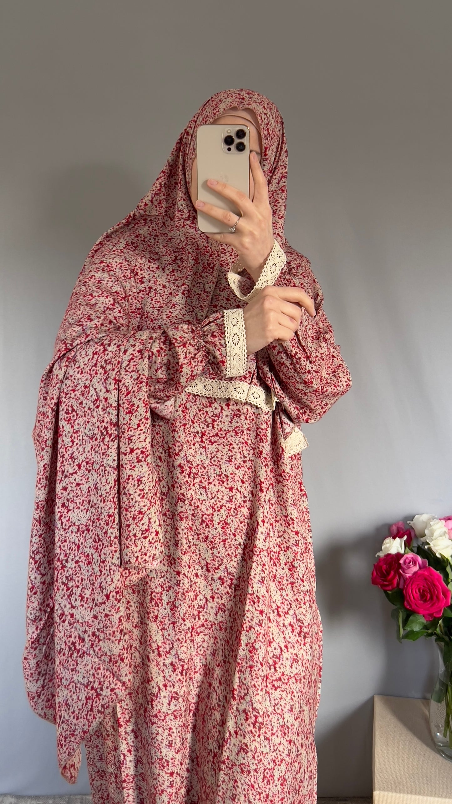 Eid Abaya / Overhead Abaya / Prayer Abaya Set / Prayer Dress for Woman / Prayer Clothes Muslim / Prayer Gown / Prayer Outfit/ Salah Dress / Namaz Dress