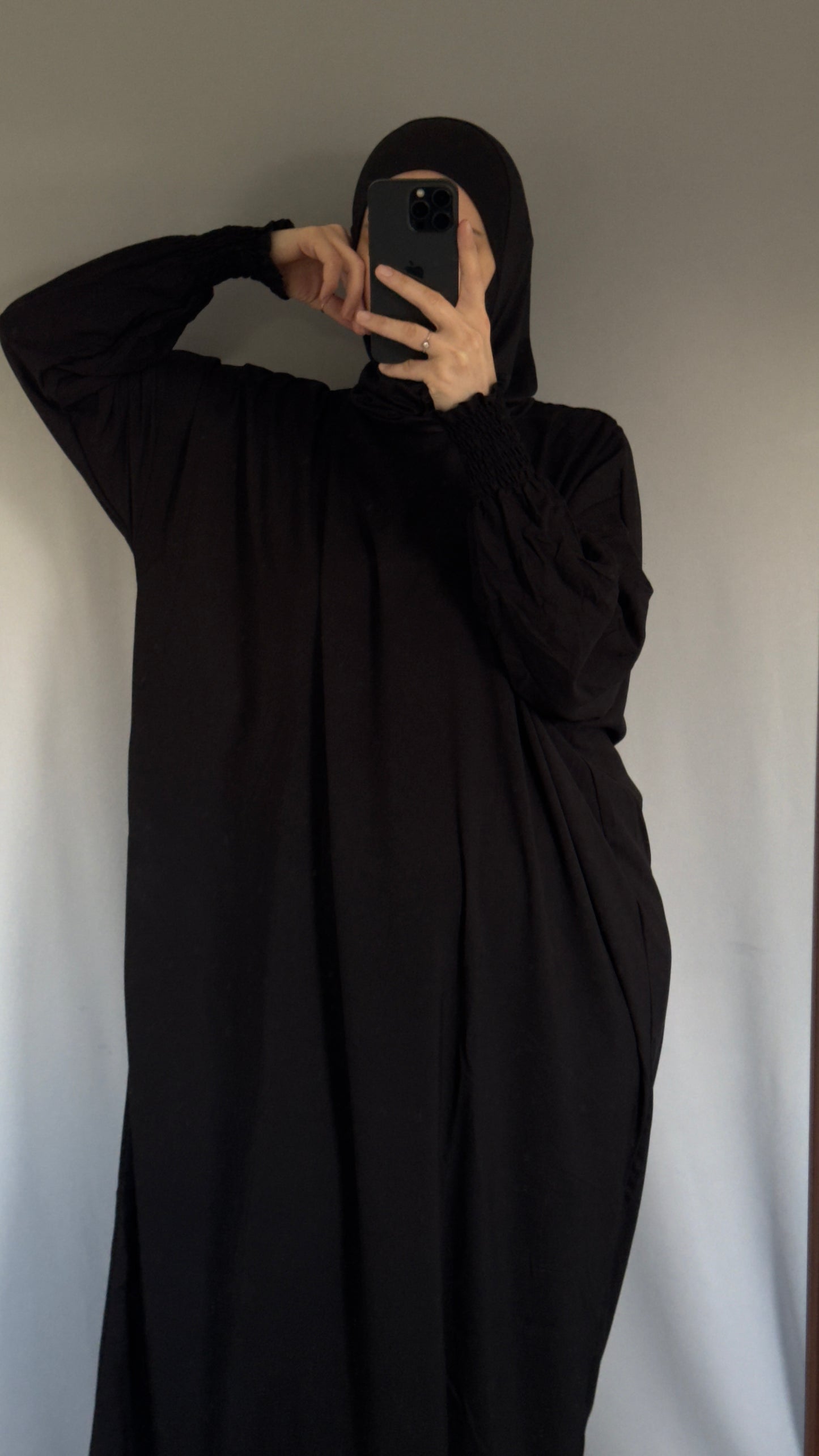 Black Muslim Women Prayer Dress, One Piece Prayer dress, Islamic gifts, Salah dress, Prayer set, Prayer outfit,Prayer clothes for women, Islamic Prayer dress, Ramadan Abaya