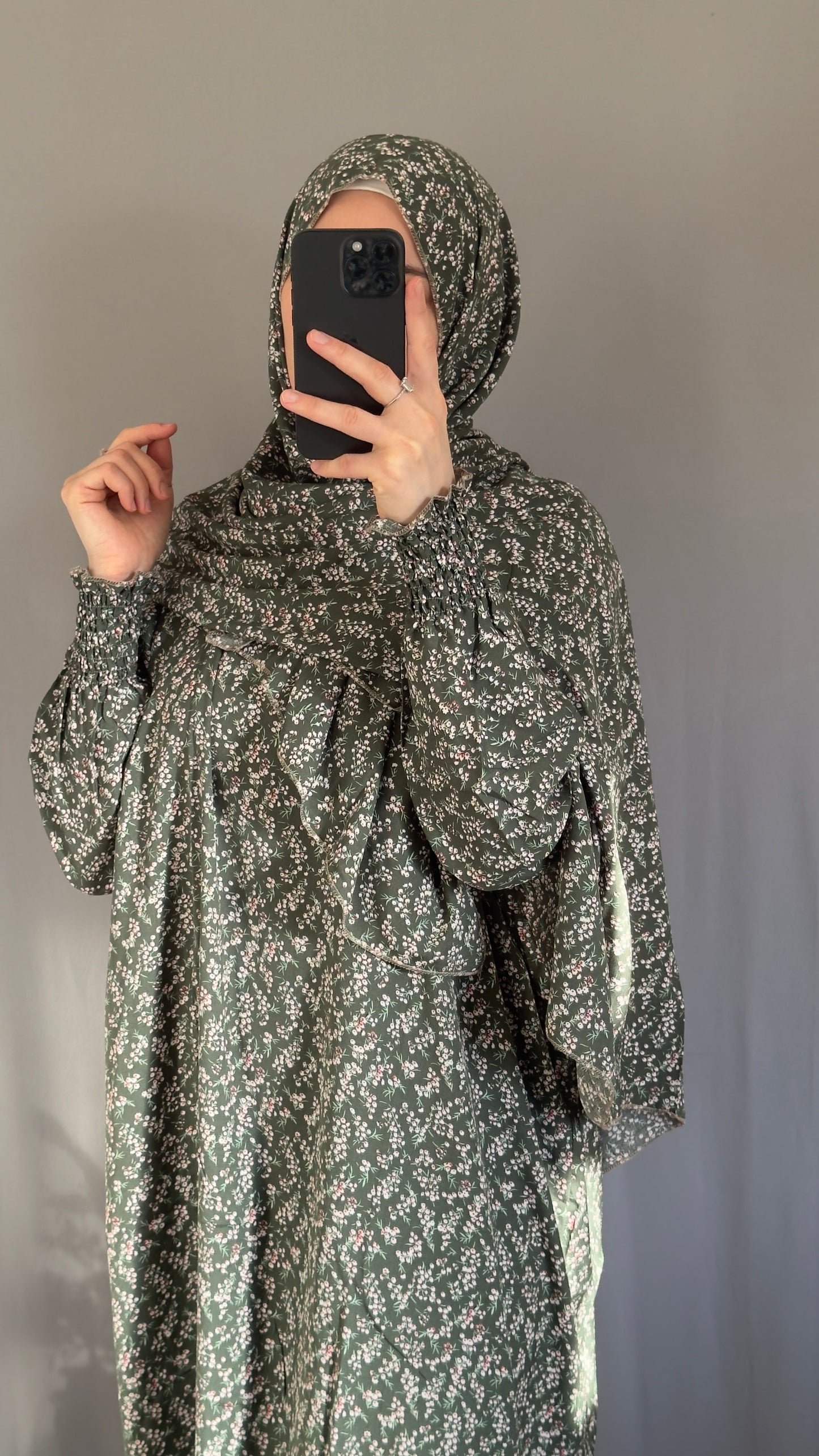 Green Prayer Dress / Overhead Abaya / Prayer Abaya Set / Prayer Dress for Woman / Prayer Clothes Muslim / Prayer Gown / Prayer Outfit/ Salah Dress / Namaz Dress / Ramadan Abaya / Eid Gift